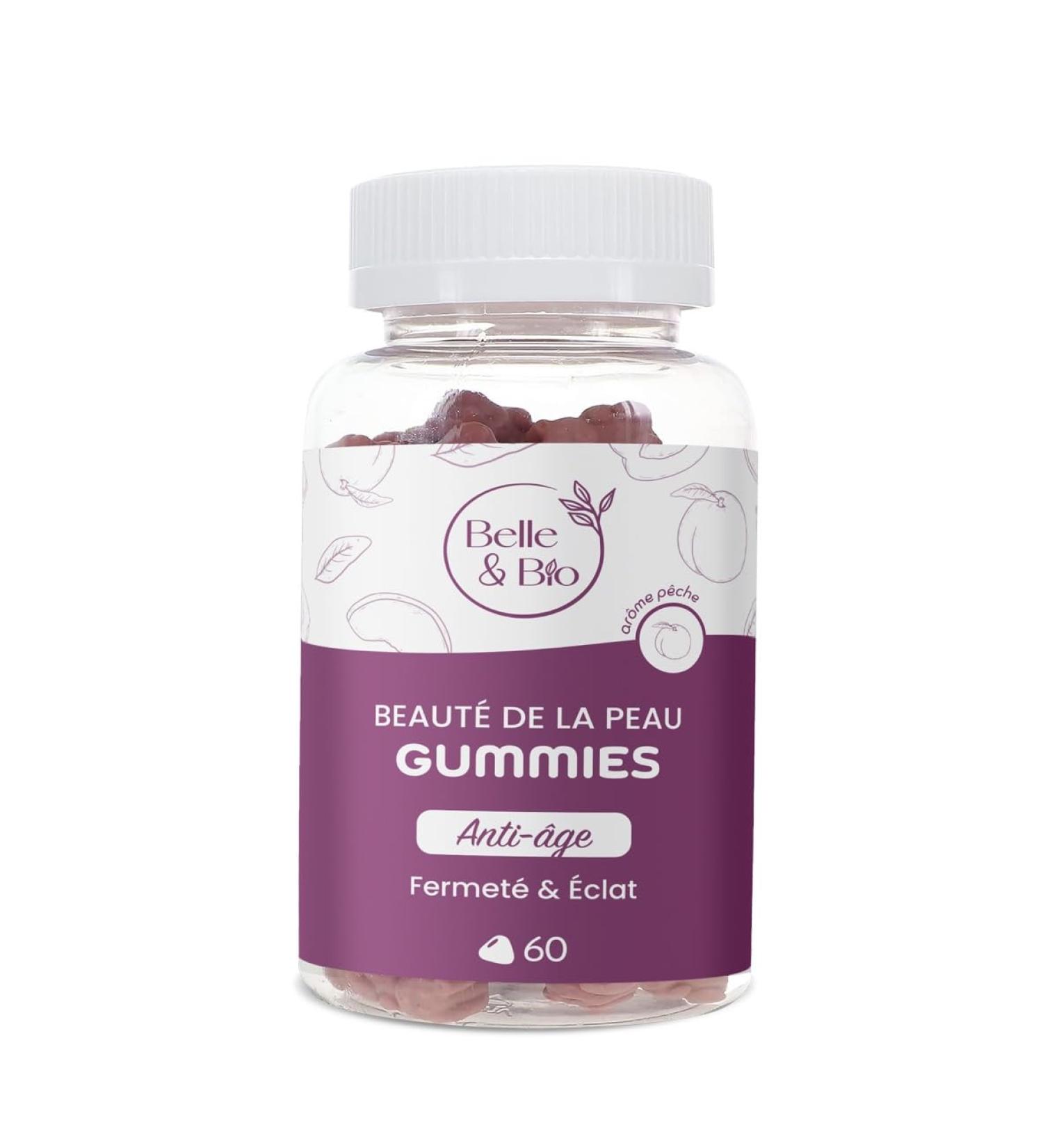 Belle&Bio - Gummies Beaut de la Peau - clat retrouv jeunesse r v l e - Compl ments Alimentaires - Made in France - Biotine Zinc Vitamine C SkinAx- Cure 1 mois - 60 Gummies - Buy Online on GoSupps.com