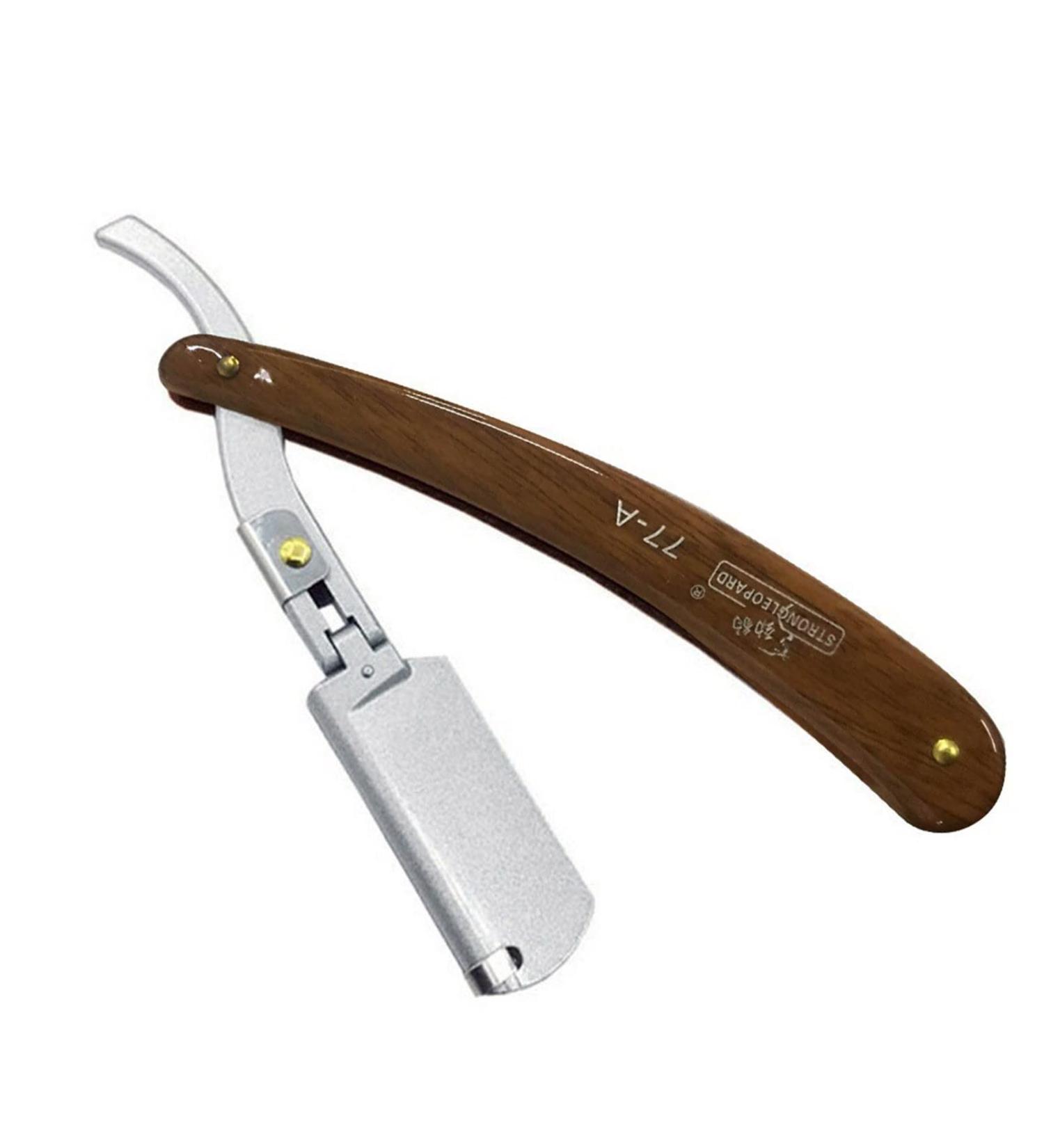 Tfj727 Beard Hair Foldable Steel Manual Smooth Stainless Steel 1 Piece (1 Pack) Brown