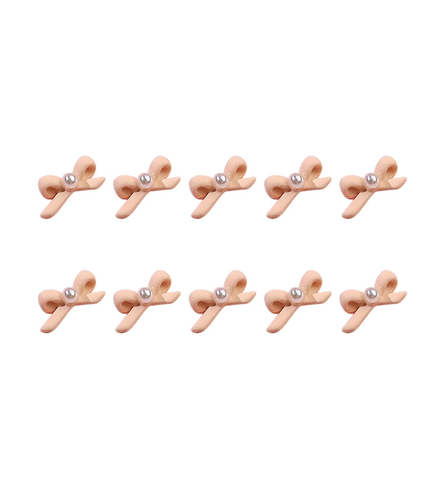 FEIlei 10Pcs 3D Bow Nail Art Decorations Bowknot Nail Accessories Nail Charms Nail Art - Buy Online on GoSupps.com