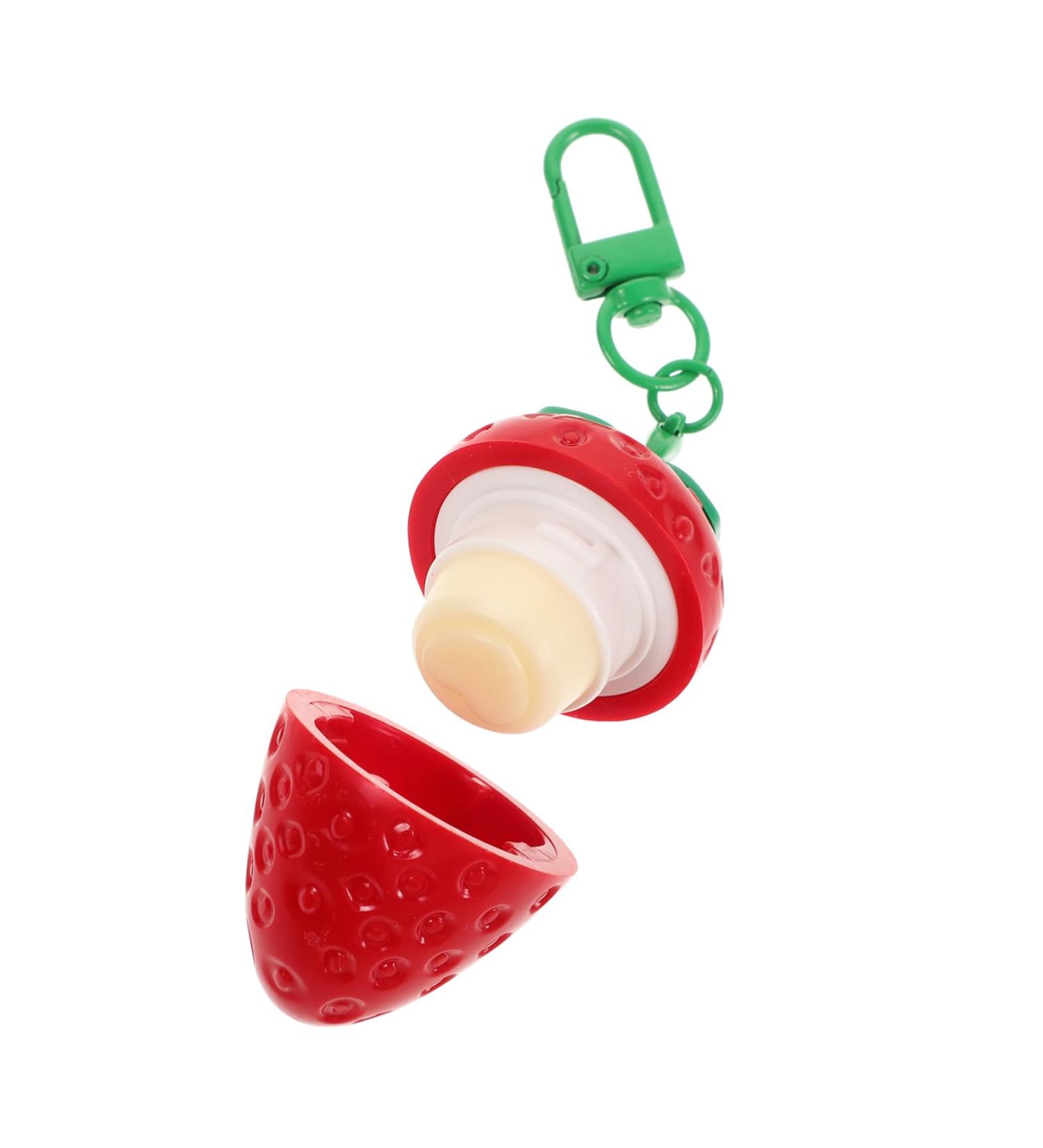 FRCOLOR Strawberry Shape Moisturizing Lip Care for Women Men Alternative Compact Travel Supply - Buy Online on GoSupps.com