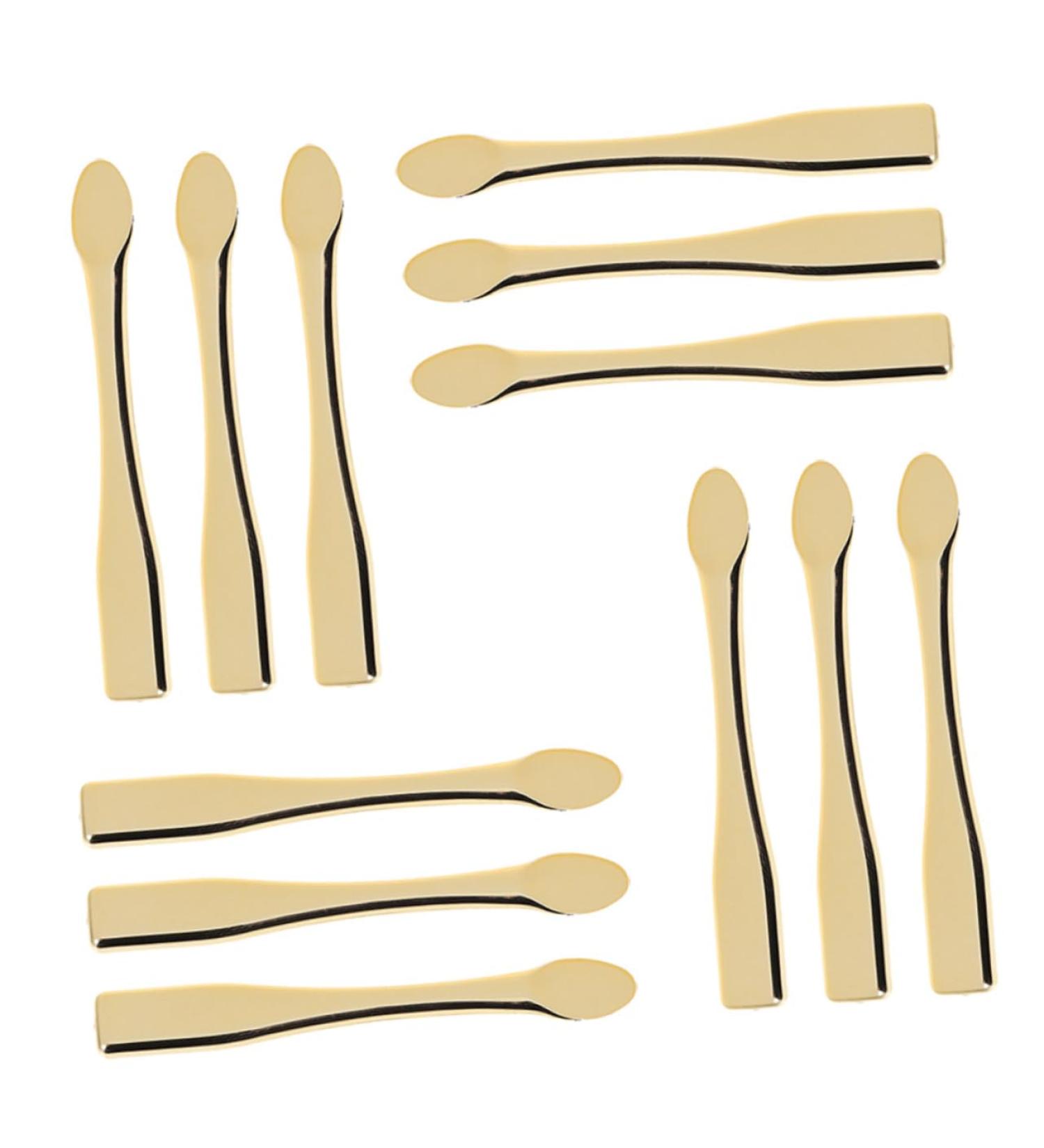 Mikinona 12pcs Mask Spoon Mini Spoons Night Cream for Face Skincare Makeup Cosmetics Applicator Abs - Buy Online on GoSupps.com