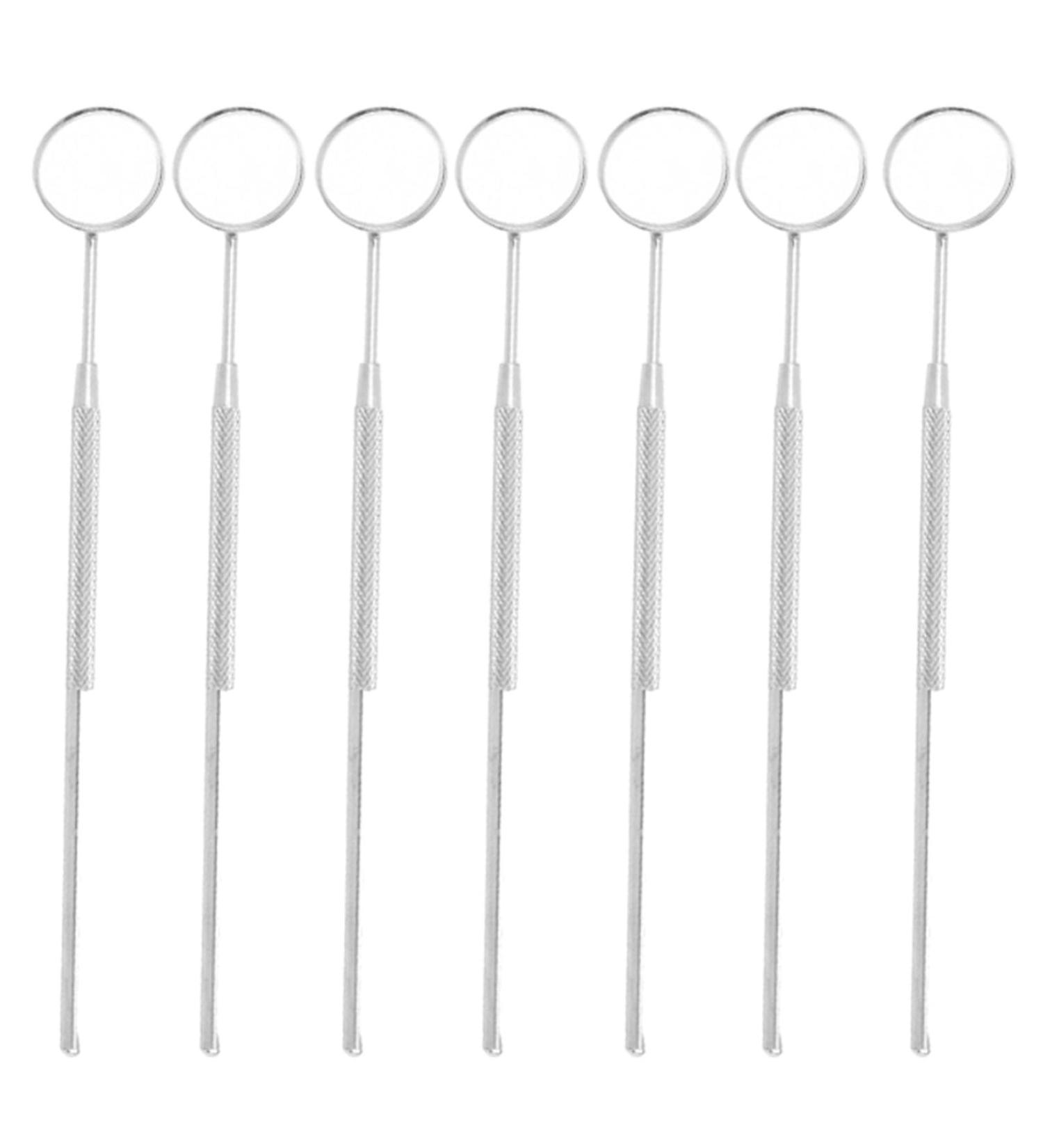 7-Piece Dental Mirror Set - Stainless Steel Mouth Mirrors for Professional Dental Inspections | Fast International Shipping - Buy Online on GoSupps.com