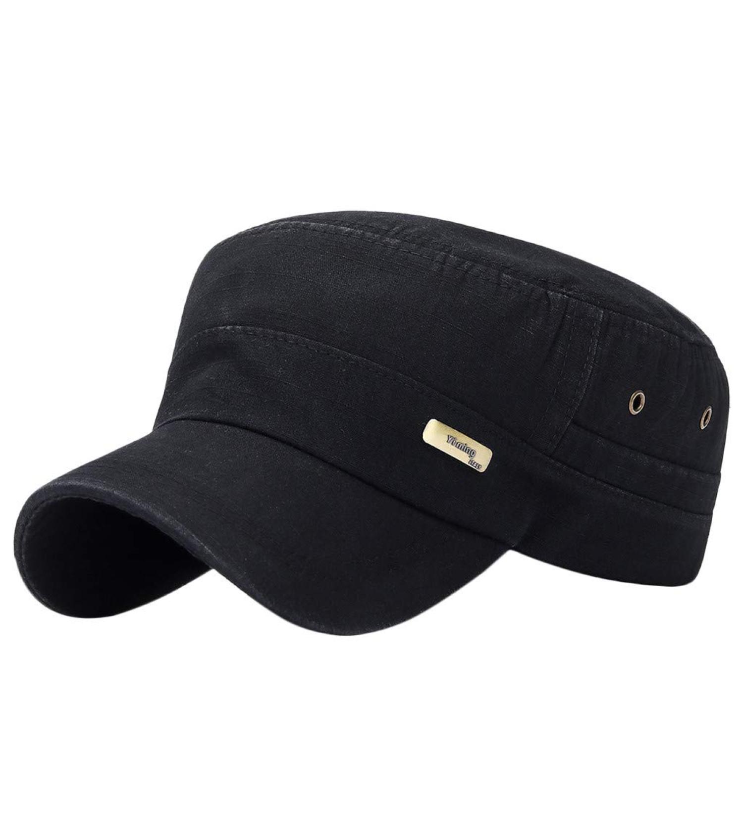 Mens Summer Hats Baseball Sport Unisex Vintage Cap Style Fashion Flat Hat Cap Sun Baseball Baseball Cap Light Hdkgs-a012-black One Size