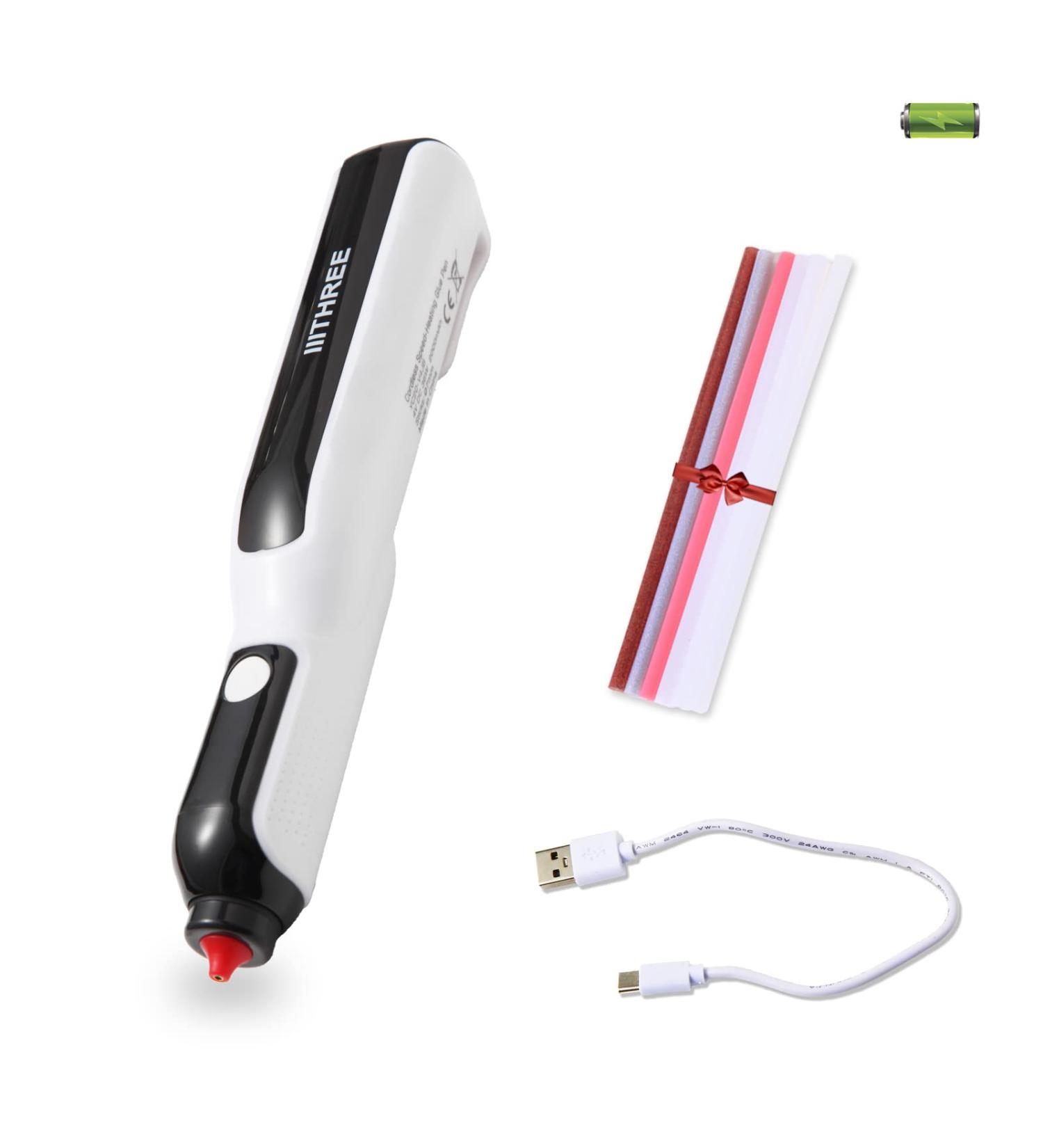 IIITHREE Hot Glue Gun Kit with 6 Sticks - Perfect for Crafts, School, DIY, Arts, and Quick Repairs - Buy Online on GoSupps.com