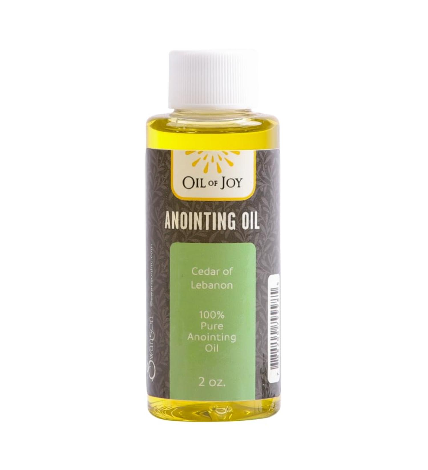 Cedar of Lebanon Anointing Oil 2 Oz - Holy Christian Oil for Divine Strength & Protection | Oil of Joy - Buy Online on GoSupps.com