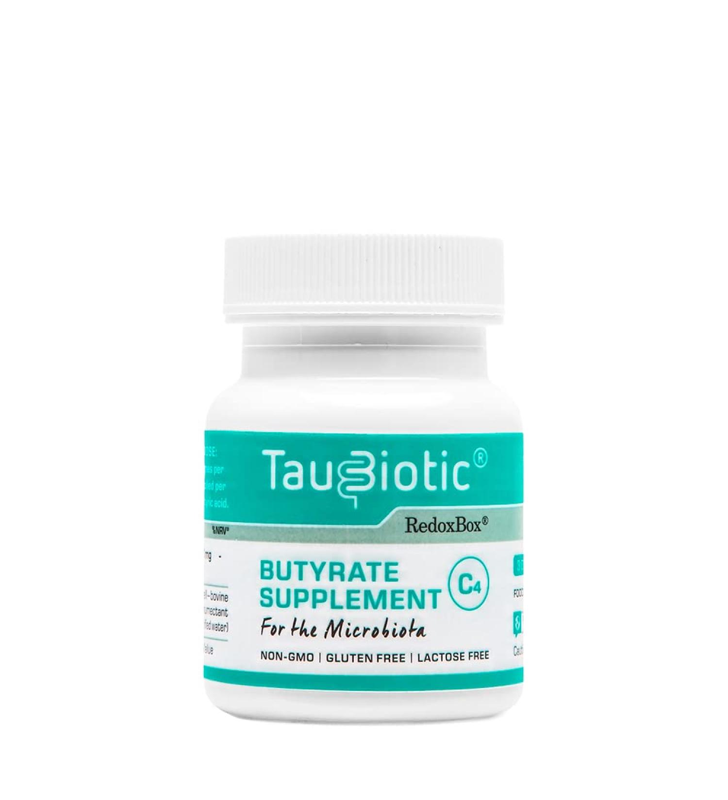 Taubiotic by Redoxbox - Butyrates 500 mg Dietary Supplement for Gut Health - 30 Enteric Soft Capsules - Buy Online on GoSupps.com