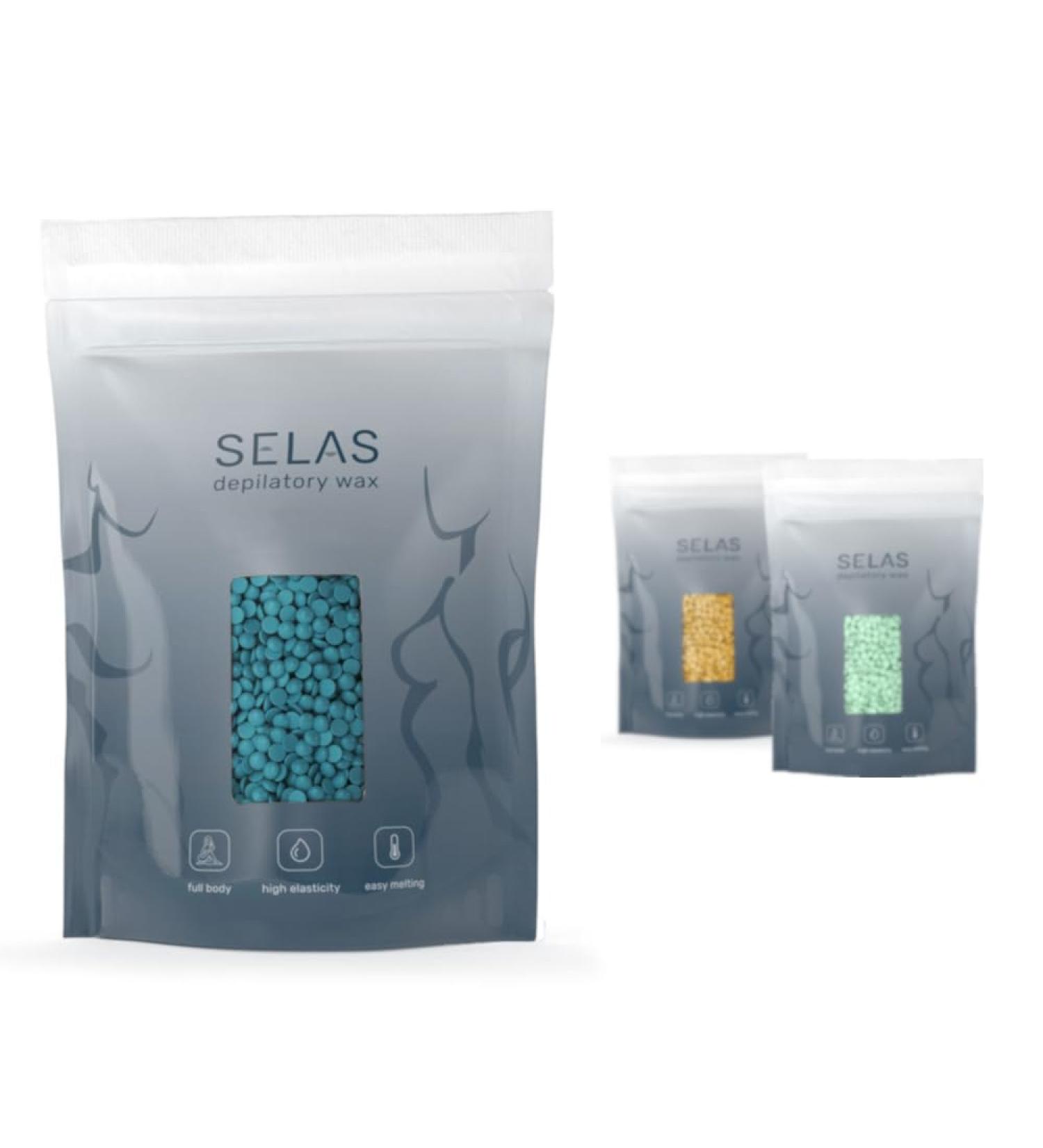 Depilatory Wax Spaces 1kg - Stripe-Free Hair Removal for All Skin Types Ideal for Sensitive Skin (Blue) - International Shipping - Buy Online on GoSupps.com