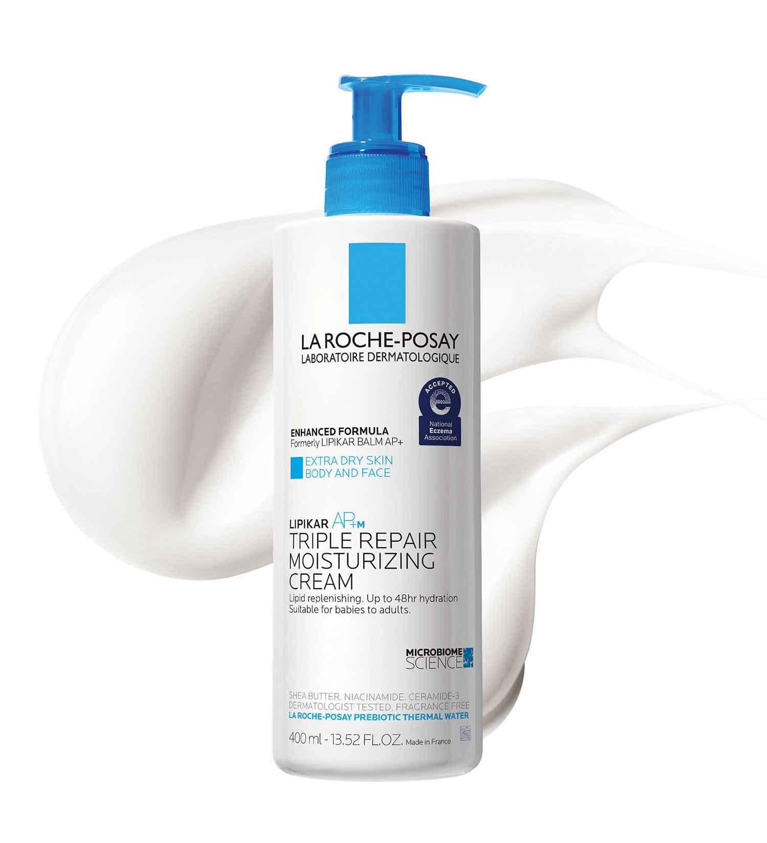 La Roche-Posay Lipikar Triple Repair Body Cream - Shea Butter & Niacinamide Lotion for Dry Skin - 13.52 Fl Oz - Buy Online on GoSupps.com