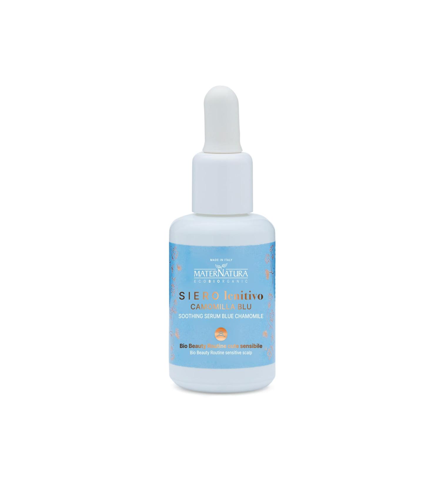 Maternatura Soothing Serum with Blue Chamomile Reduces Redness and Dryness Hydration for Sensitive Scalp Organic Beauty Routine for Sensitive Scalp Made in Italy - 30 ml - Buy Online on GoSupps.com