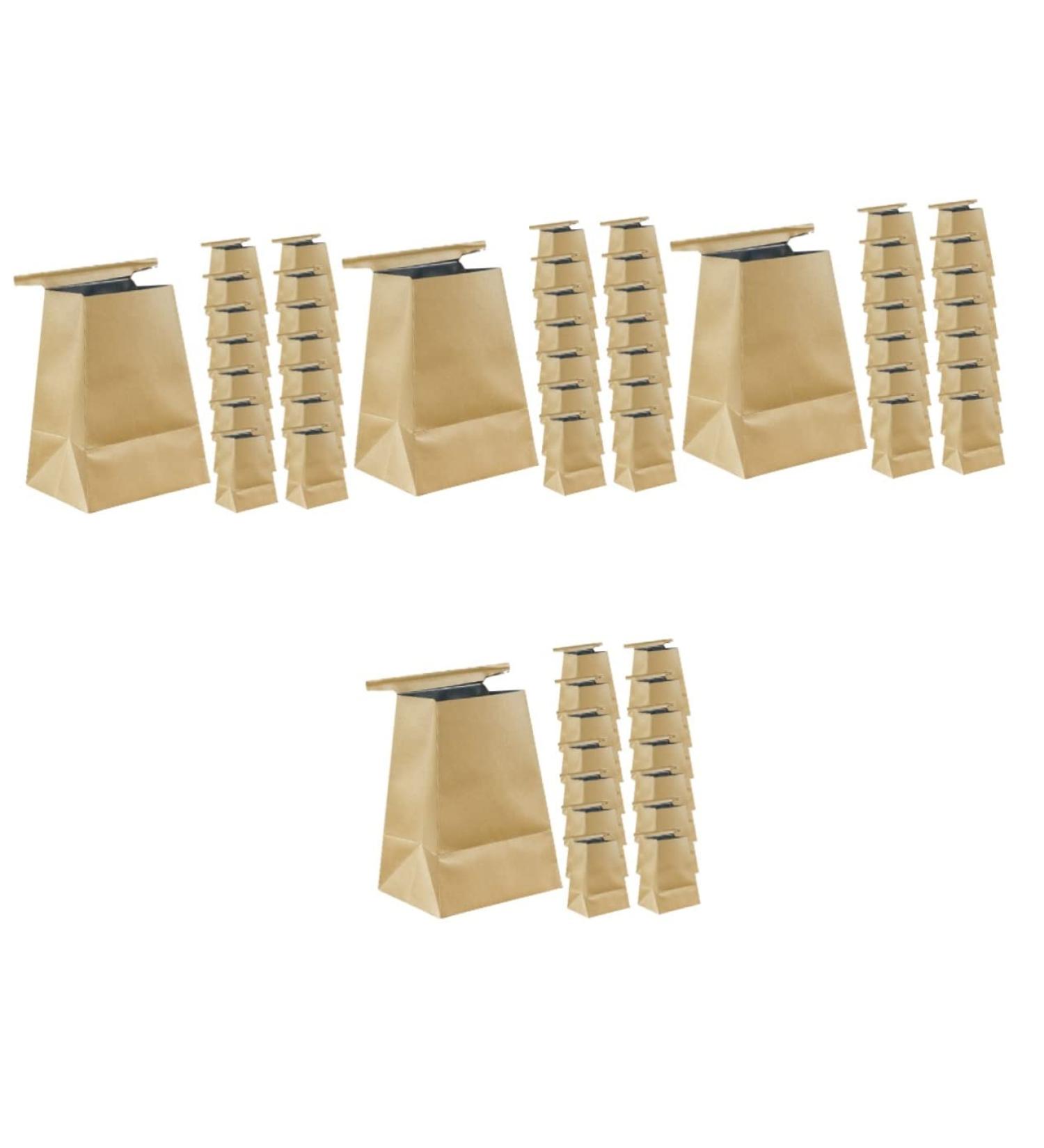 Healvian Kraft Paper Bags 60 Pcs - Mini Trash Bags for Travel and Vomit Disposal - Buy Online on GoSupps.com