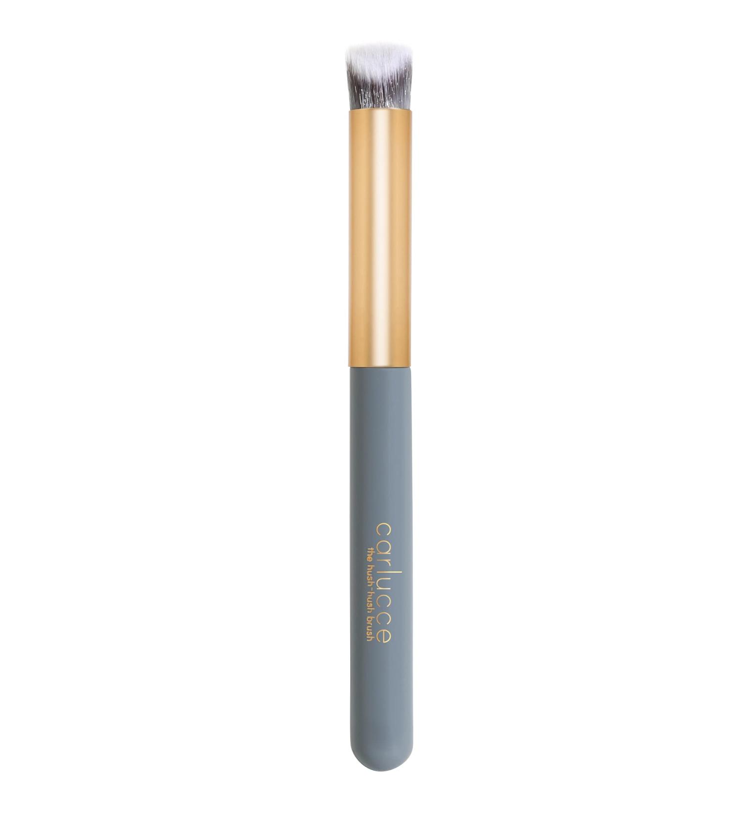 Carlucce Cream Makeup Brush - Vegan Angled Contour Brush for Blending & Highlighting - Soft Multifunctional Brush Made in USA - Hush-Hush Brush - Buy Online on GoSupps.com