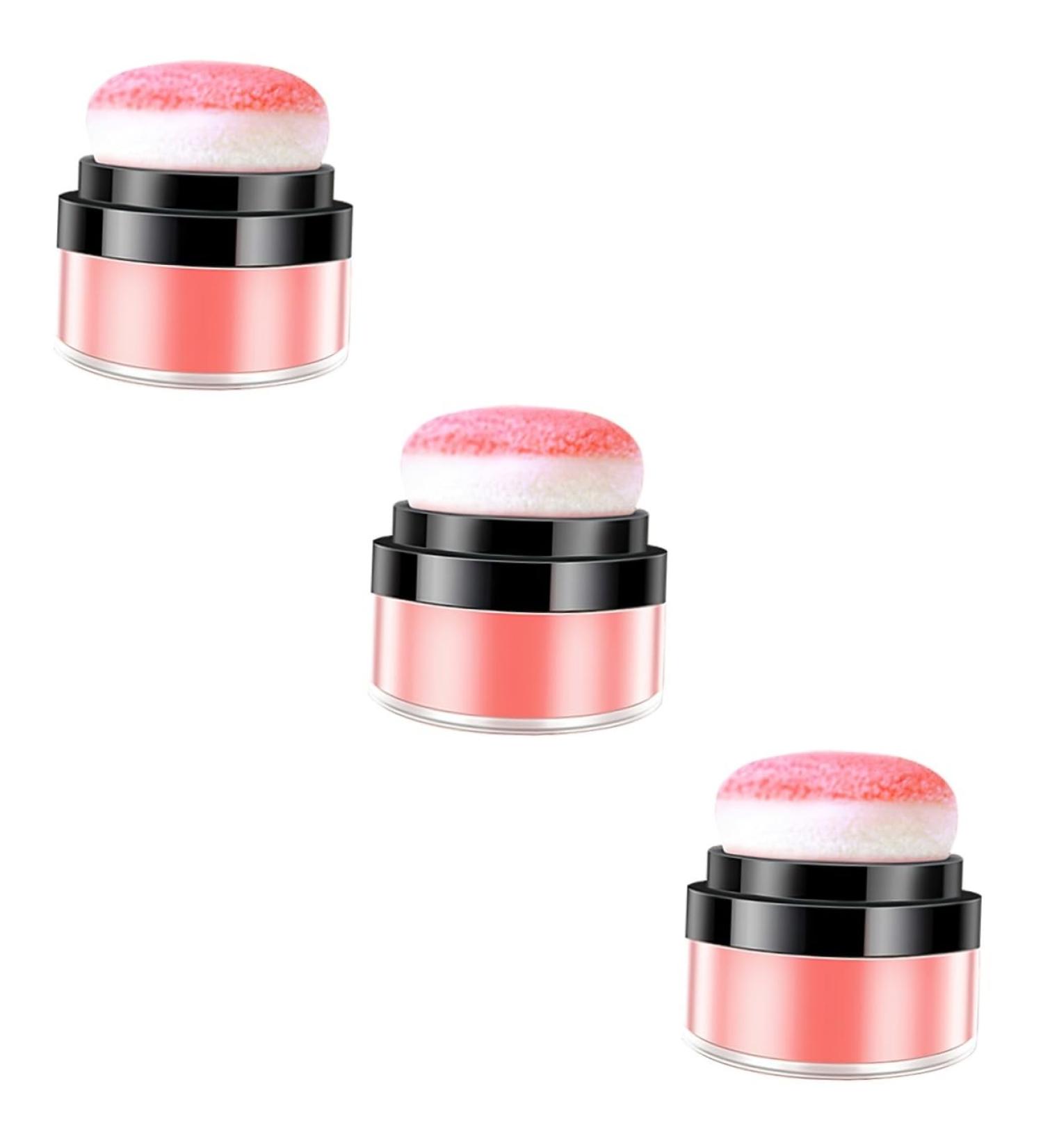 Healvian 3pcs Oil Control Cushion Blush Makeup Blush Loose Blush for Cheeks Blush Creme Blush Plastic - Buy Online on GoSupps.com