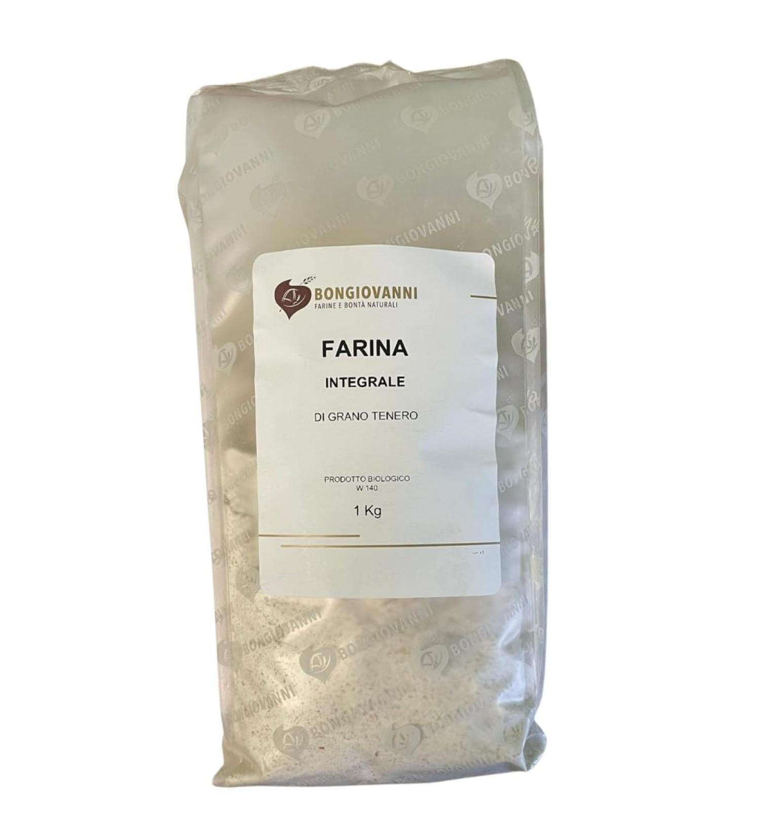 BONGIOVANNI FARINE E BONTA' NATURALI Farine de bl entier de bl tendre sur pierre moulue 1Kg BIO (100% grains italiens) 1.00 kg - Buy Online on GoSupps.com