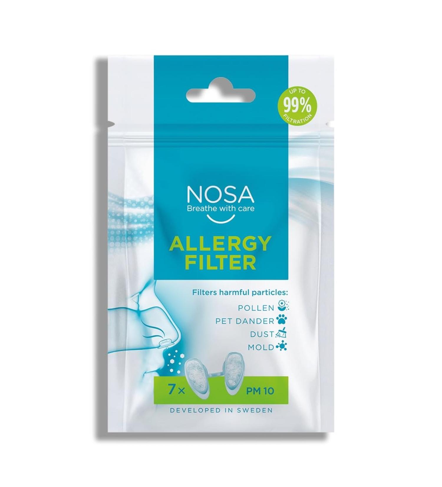 Nosa All-Energy Nasal Filter - Prevents Pollen Pet Allergies Dust & Mold | 7 Series Package to Reduce Allergic Reactions | International Shipping Available - Buy Online on GoSupps.com