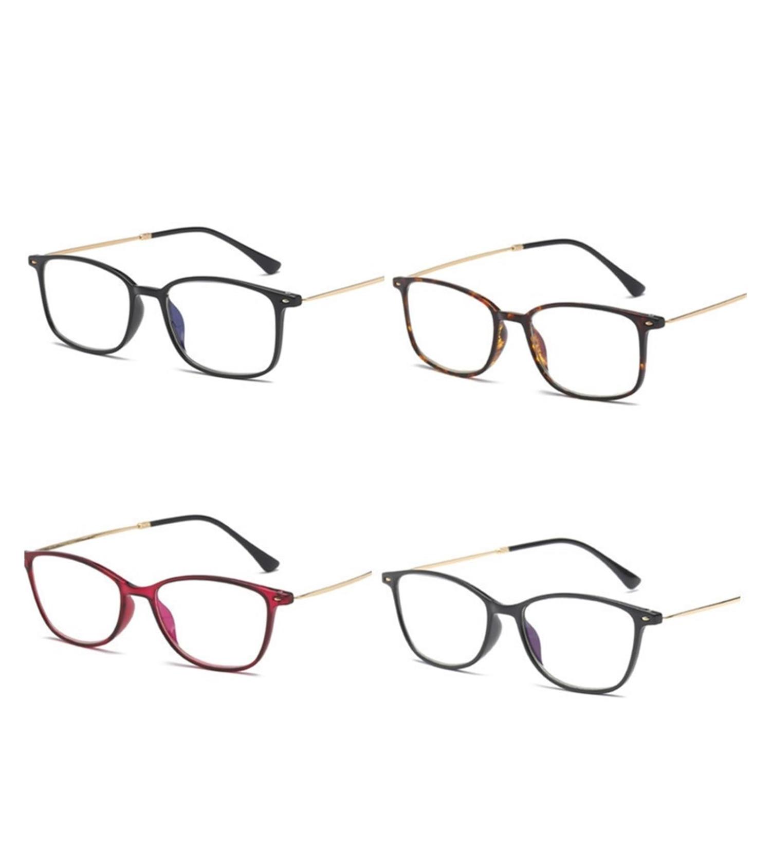 Buy IYNWBJTS Dual Light Reading Glasses for Men & Women | Anti Blue Light 502 Red - International Shipping Available - Buy Online on GoSupps.com