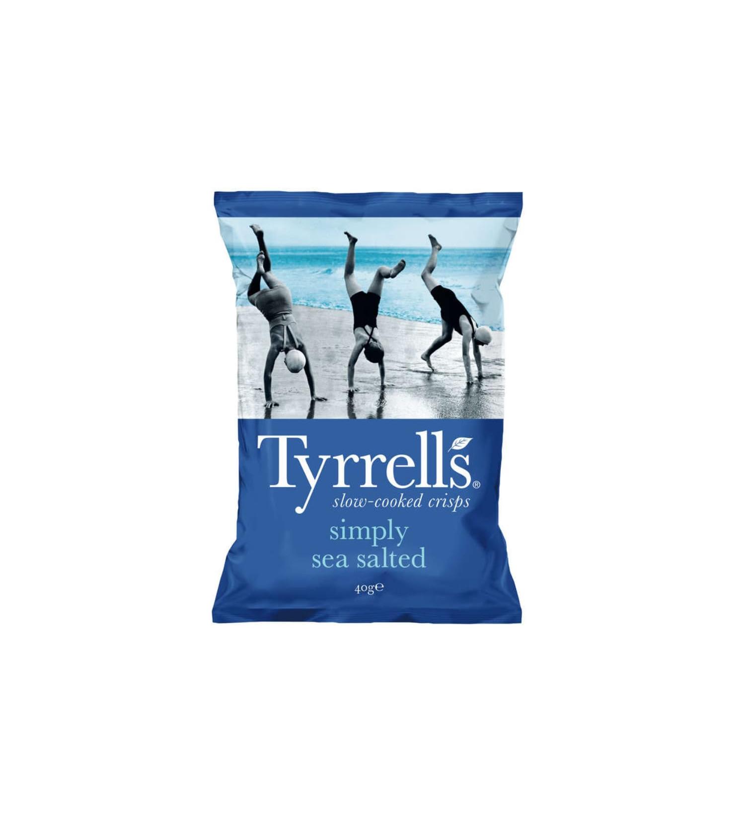 Chips au Sel de Mer TYRRELLS - 18 Paquets de 40 gr