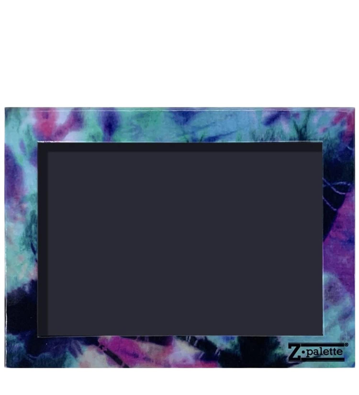 Z Palette Extra Large Tie Dye Empty Magnetic Makeup Palette with Clear Window