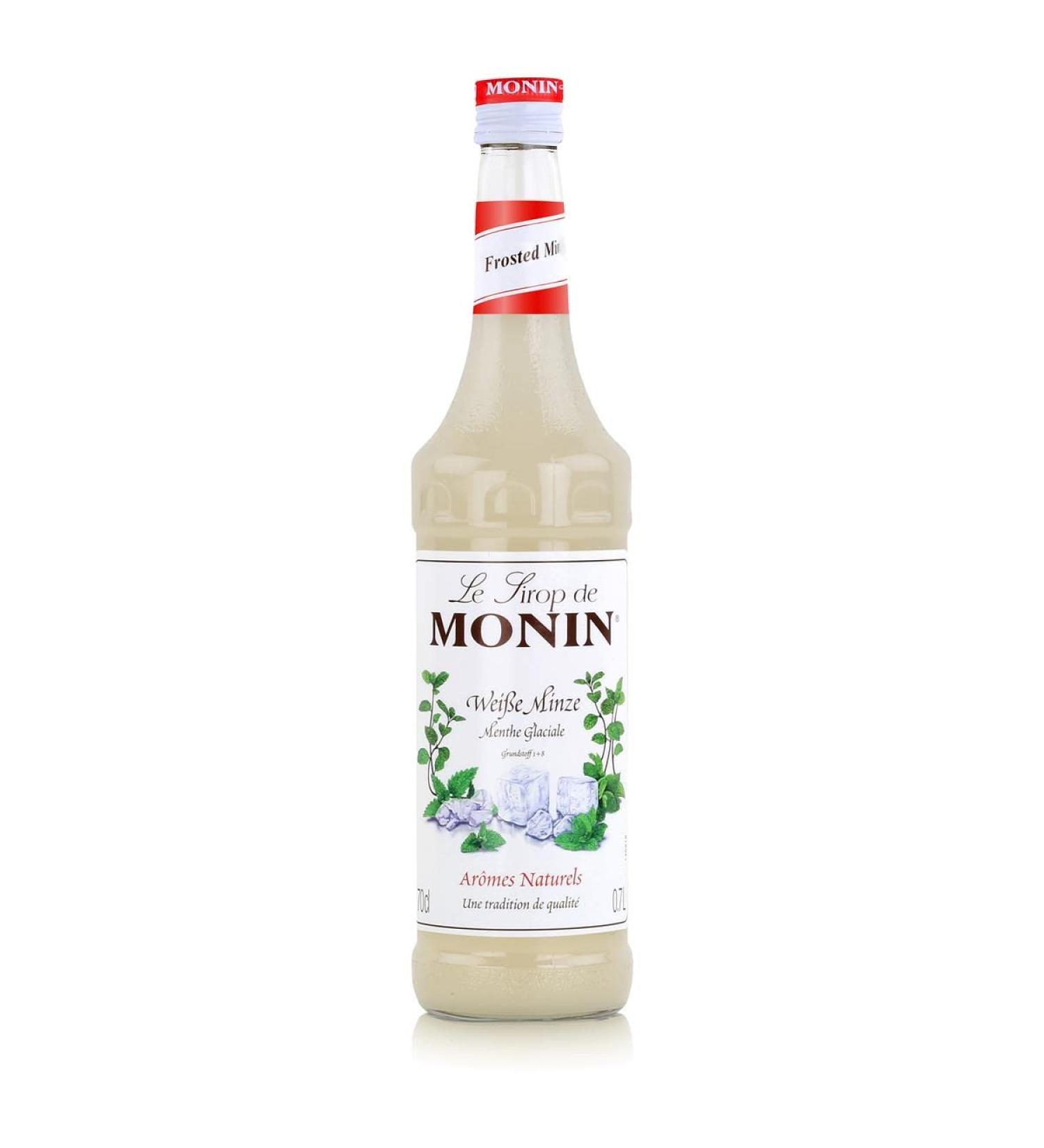 Monin White Mint Syrup - 0.7L Peppermint & Spearmint Cocktail Additive for Refreshing Drinks | Buy Internationally - Buy Online on GoSupps.com