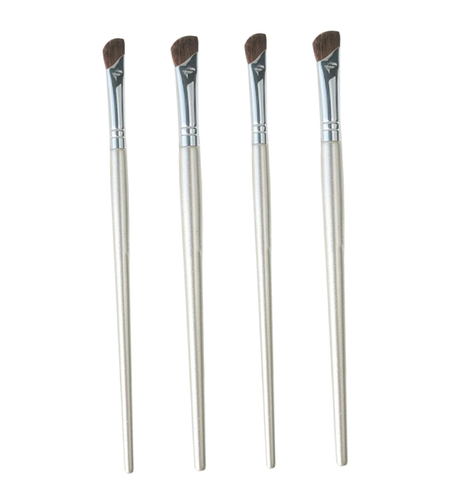 BIUDECO 4pcs Nose Shadow Brush Makeup Accessory Brow Brush Angled Eye Smudge Brush Angled Liner Brush Alloy - Buy Online on GoSupps.com
