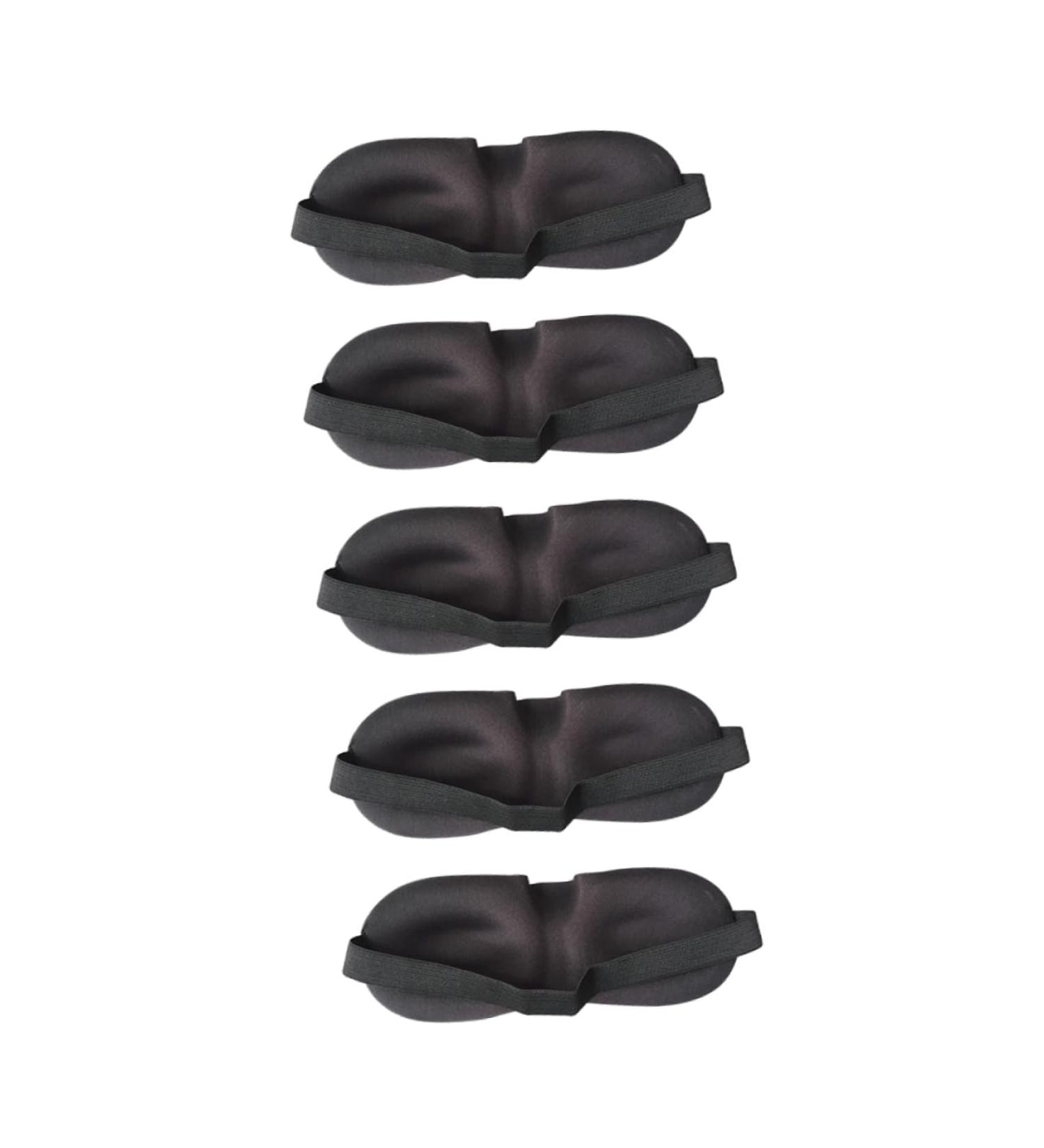 FRCOLOR 5pcs 3D Stereo Goggles - Kid's Adjustable Silk Sleep Masks | Comfortable Eye Blinder for Travel & Bedtime - Buy Online on GoSupps.com