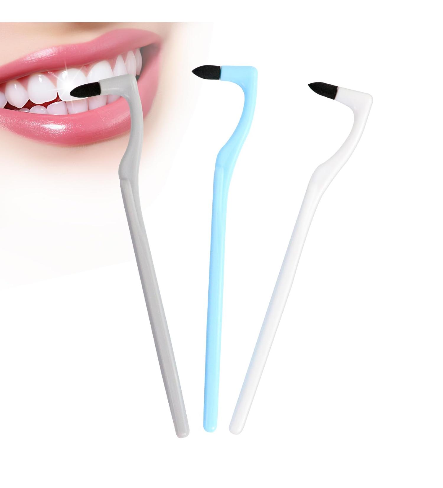 Quelcc 3-Piece Toothbrush Set | Stain & Tartar Remover | Soft Ricket Brush for Professional Tooth Cleaning | Remove Discoloration & Plaque - Buy Online on GoSupps.com