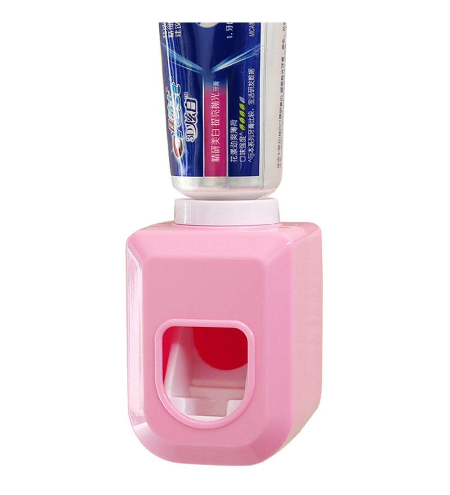 Yevison Premium Quality Toothpaste Squeezer Home Bathroom Automatic Auto Squeezer Toothpaste Dispenser Hands Free Squeeze Out for Kids and Adult Pink - Buy Online on GoSupps.com