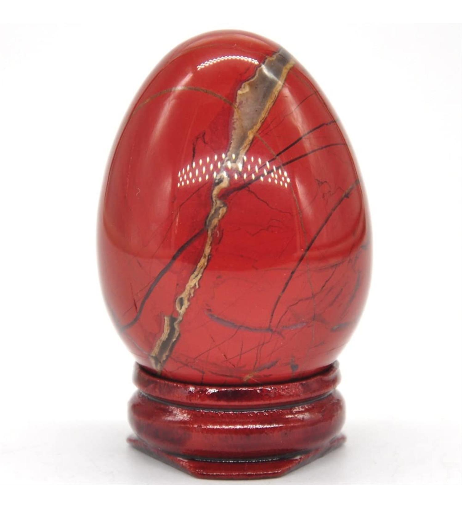 35x50mm Red Jasper Oval Natural Crystal Stone Mineral Specimen - Buy Online on GoSupps.com