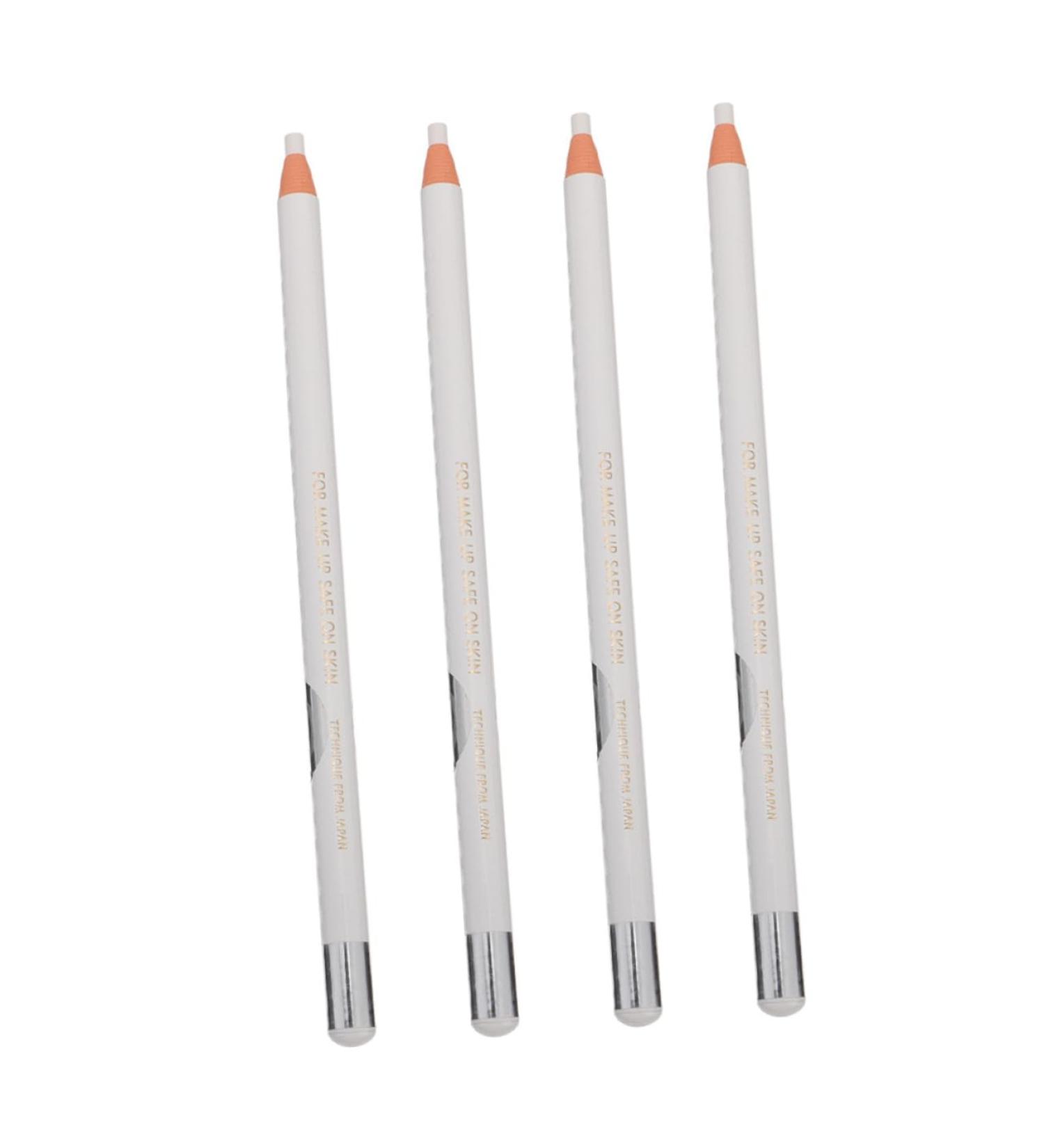 4pcs White Line Drawing Eyebrow Pencil White Pencils Eyebrow Pens Woman Eyeliner Pencil - Buy Online on GoSupps.com