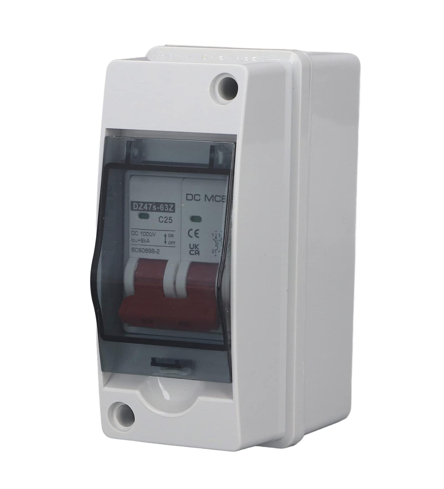 Buy 2P Photovoltaic System DC Miniature Circuit Breaker - IP65 Waterproof PV Disconnect Switch for Off-Grid Solar Power Systems PV Array & RV Solar - Buy Online on GoSupps.com