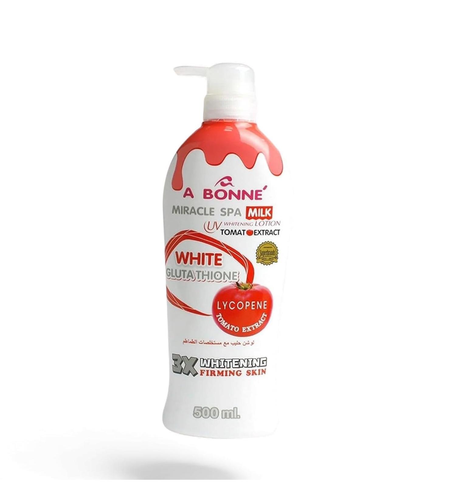 A Bonne Miracle Spa Milk Lotion with Tomato Extract 500ml - Buy Online on GoSupps.com
