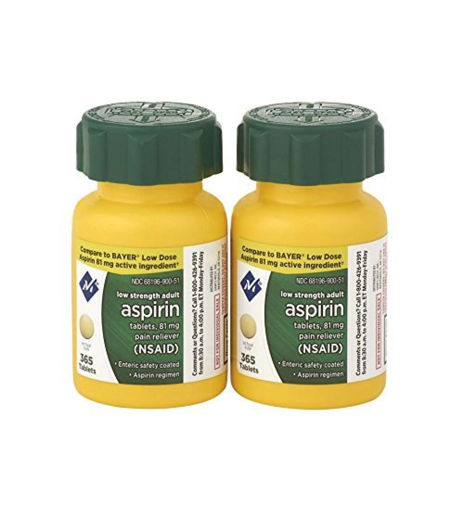 Member's Mark Aspirin 81mg 730 Count (Pack of 2)