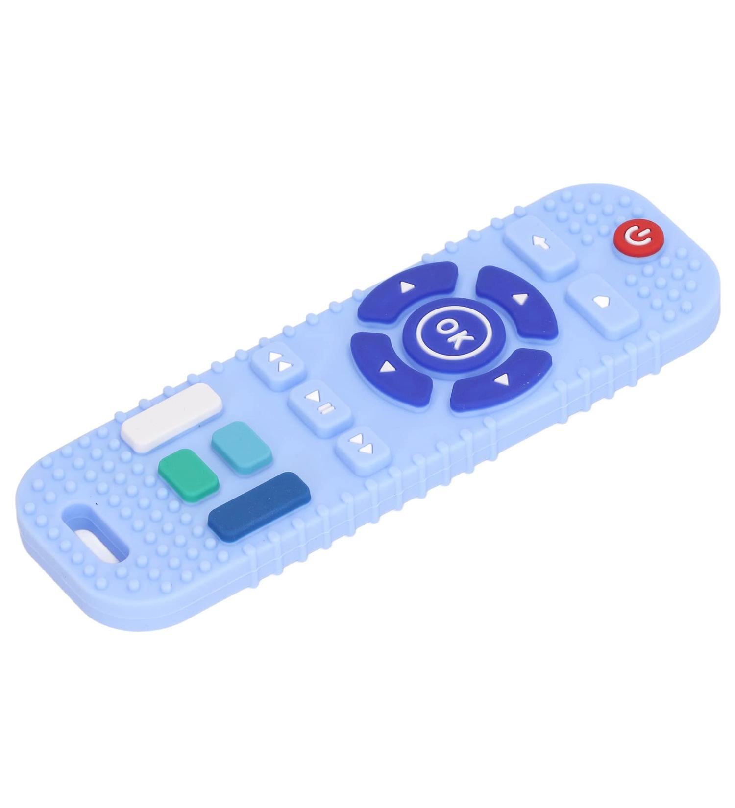 Control Teething Toy  Educational TV Remotes Teething Toy Silicone Bright Color for Home for Inf(Blue) - Buy Online on GoSupps.com