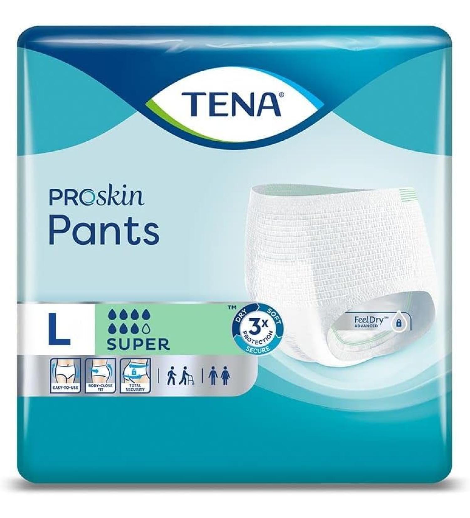 Buy Tena Super Pants Protective Underwear Size L (96 Pieces) - Comfortable & Discreet Adult Incontinence Products | Fast International Shipping - Buy Online on GoSupps.com