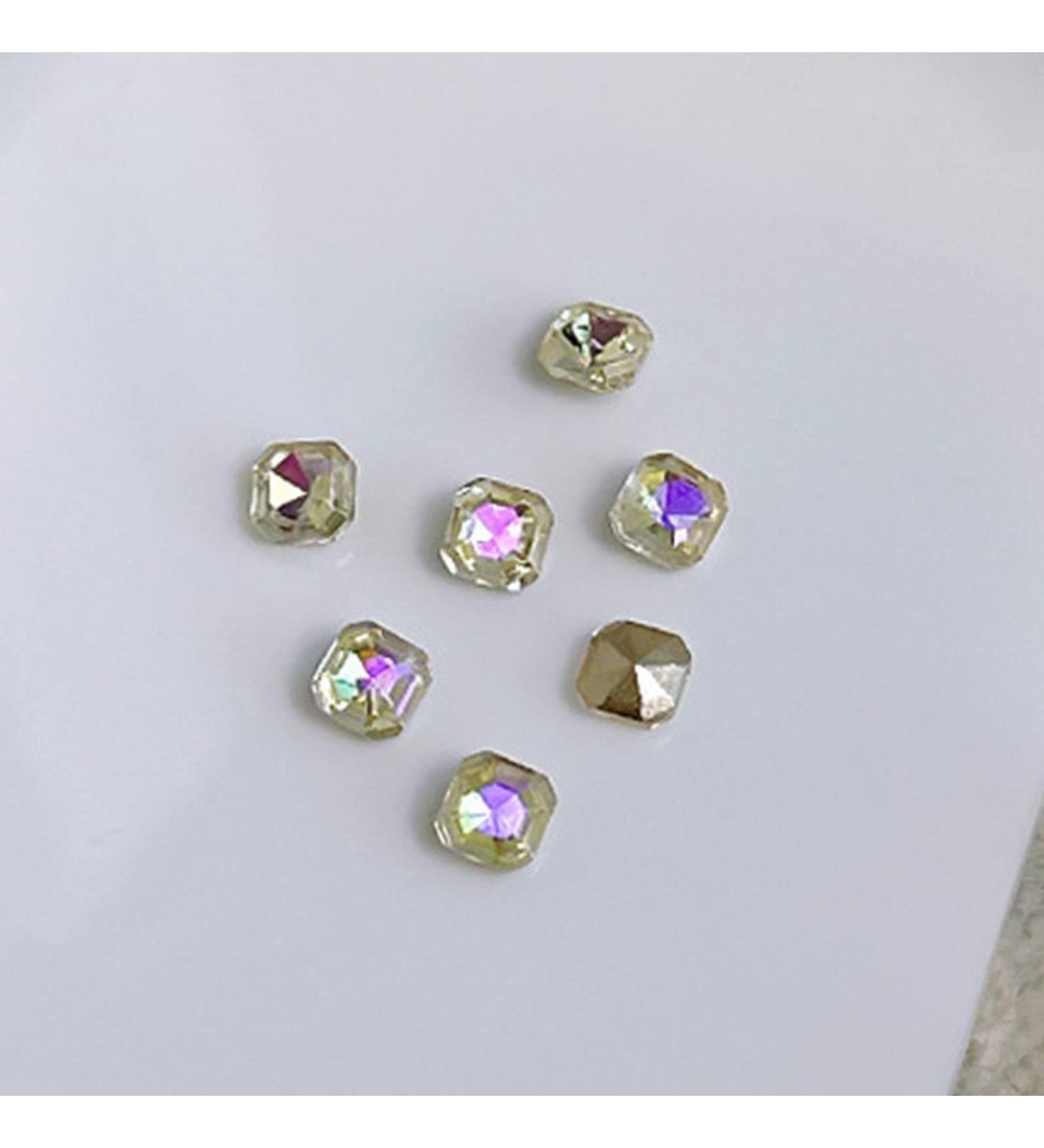 FEIlei 10x Water Droplet Nail Charms Pointed Back Nail Art Charm Heart Nail Rhinestones - Buy Online on GoSupps.com