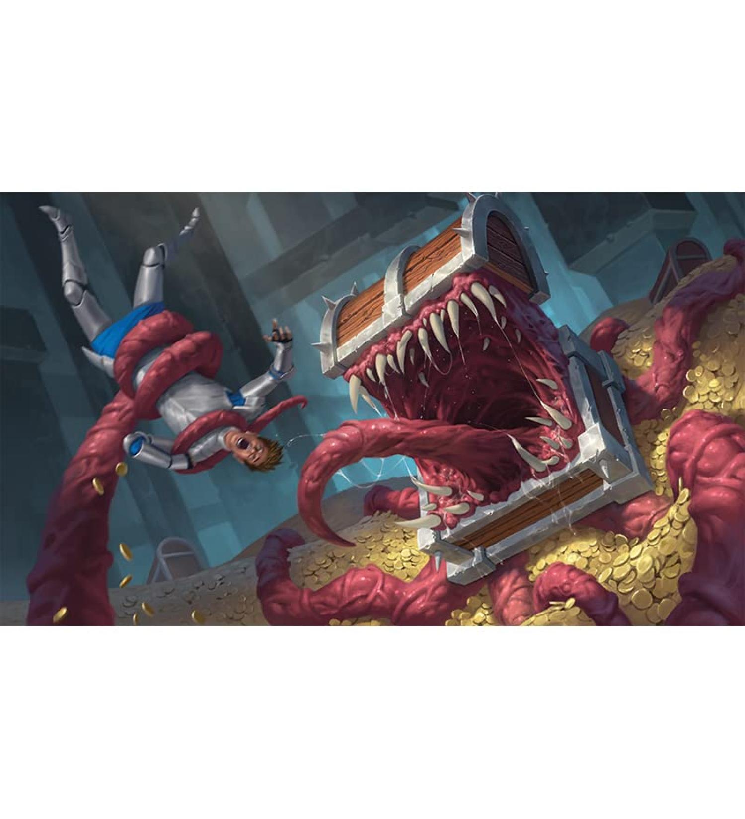 Fantasy North Treasure Chest Mimic TCG Playmat & Mouse Pad - 24x14 - Buy Online on GoSupps.com