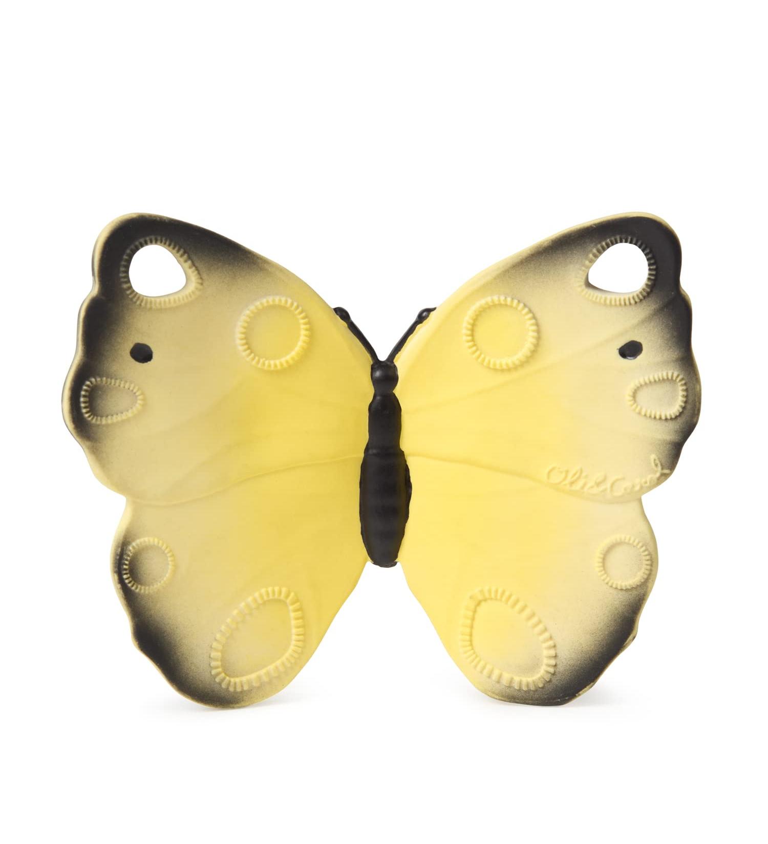 Oli & Carol Katia the Butterfly Teething Ring for Babies - Yellow Butterfly Teether - Safe & Eco-Friendly Baby Toy - Buy Online on GoSupps.com