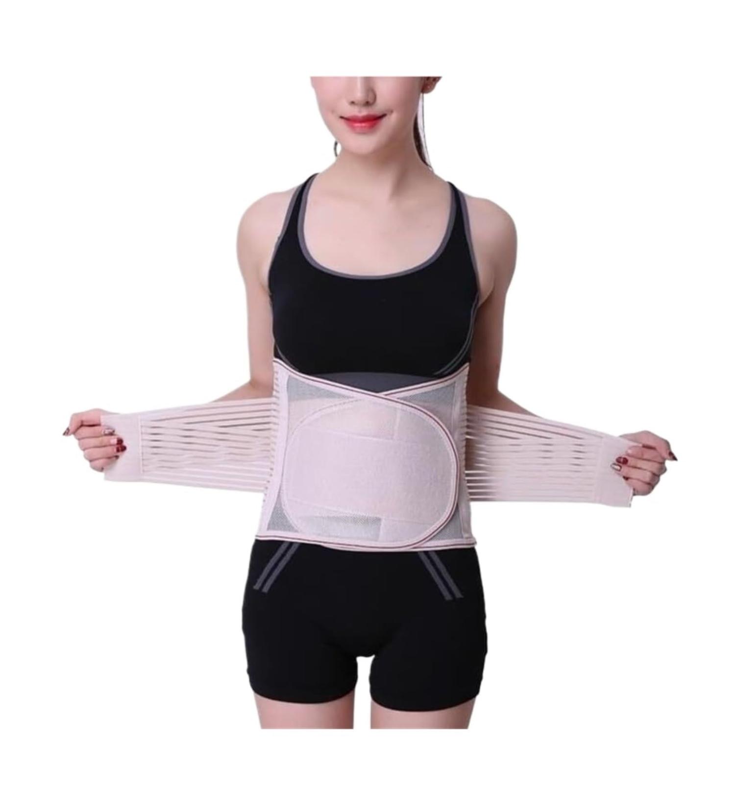 Back Support Back Brace Lumbar Support Lower Back Brace Double Pull Back Support Belt Breathable Posture Corrector Adjustable Back Support Belt(Pink X-Large) X-Large Pink - Buy Online on GoSupps.com
