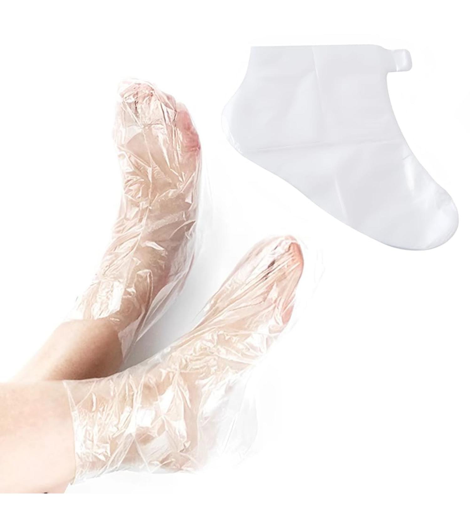 Lot de 200 sacs de p dicure jetables en plastique transparent pais avec autocollants pour p dicure et spa - Buy Online on GoSupps.com