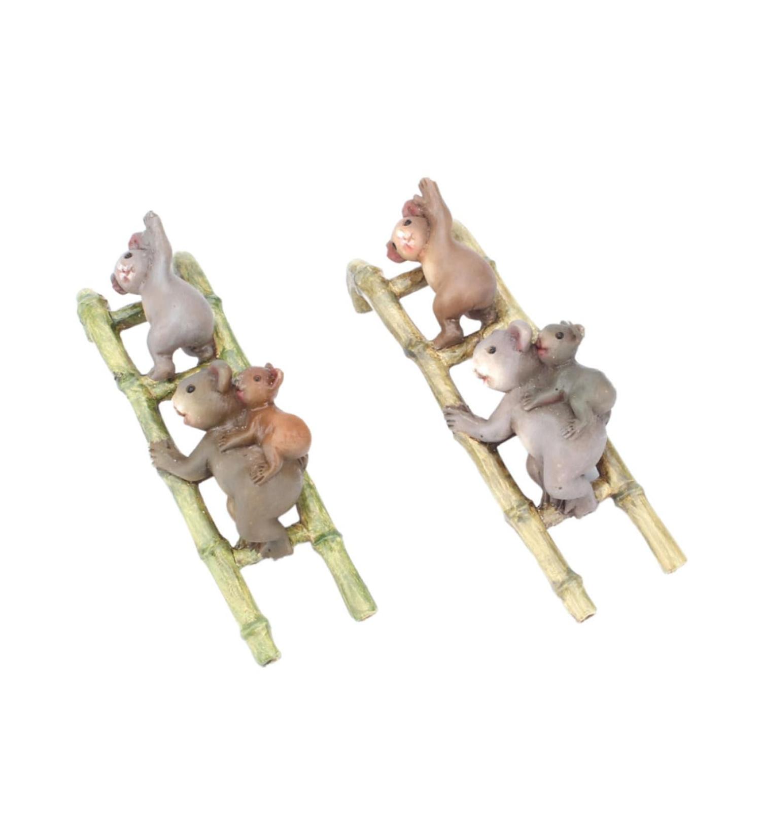 Yardwe Mini Resin Animal Pots - Climbing Koala Flowerpot Ornaments for Home Decor - International Shipping Available - Buy Online on GoSupps.com