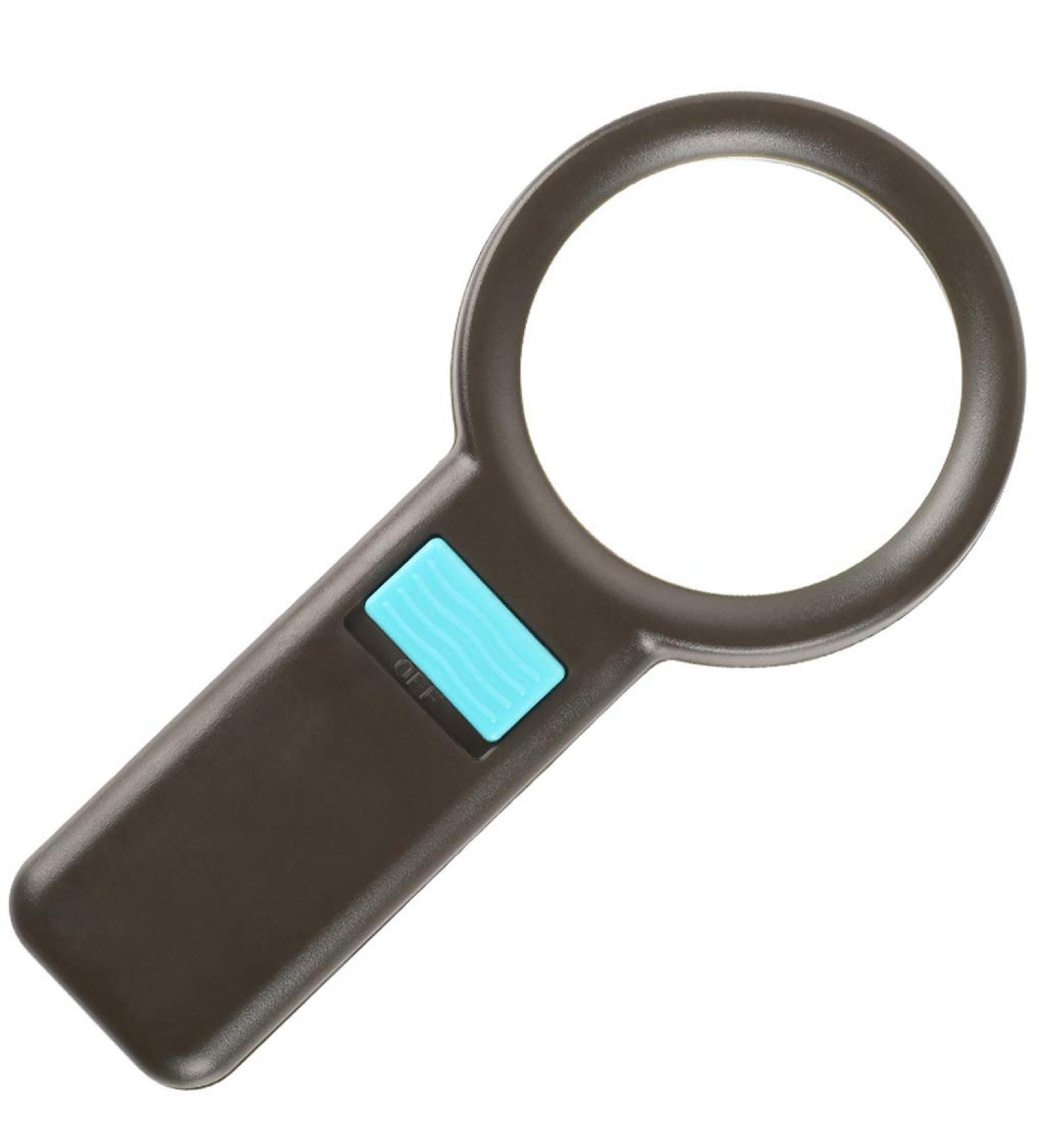 Magnifiers Handheld 10 Times Glass HD Photoelectric Lamp LED Old Man with Extended Mirror Book Reading 20 Times Reading Reading Aids - Buy Online on GoSupps.com