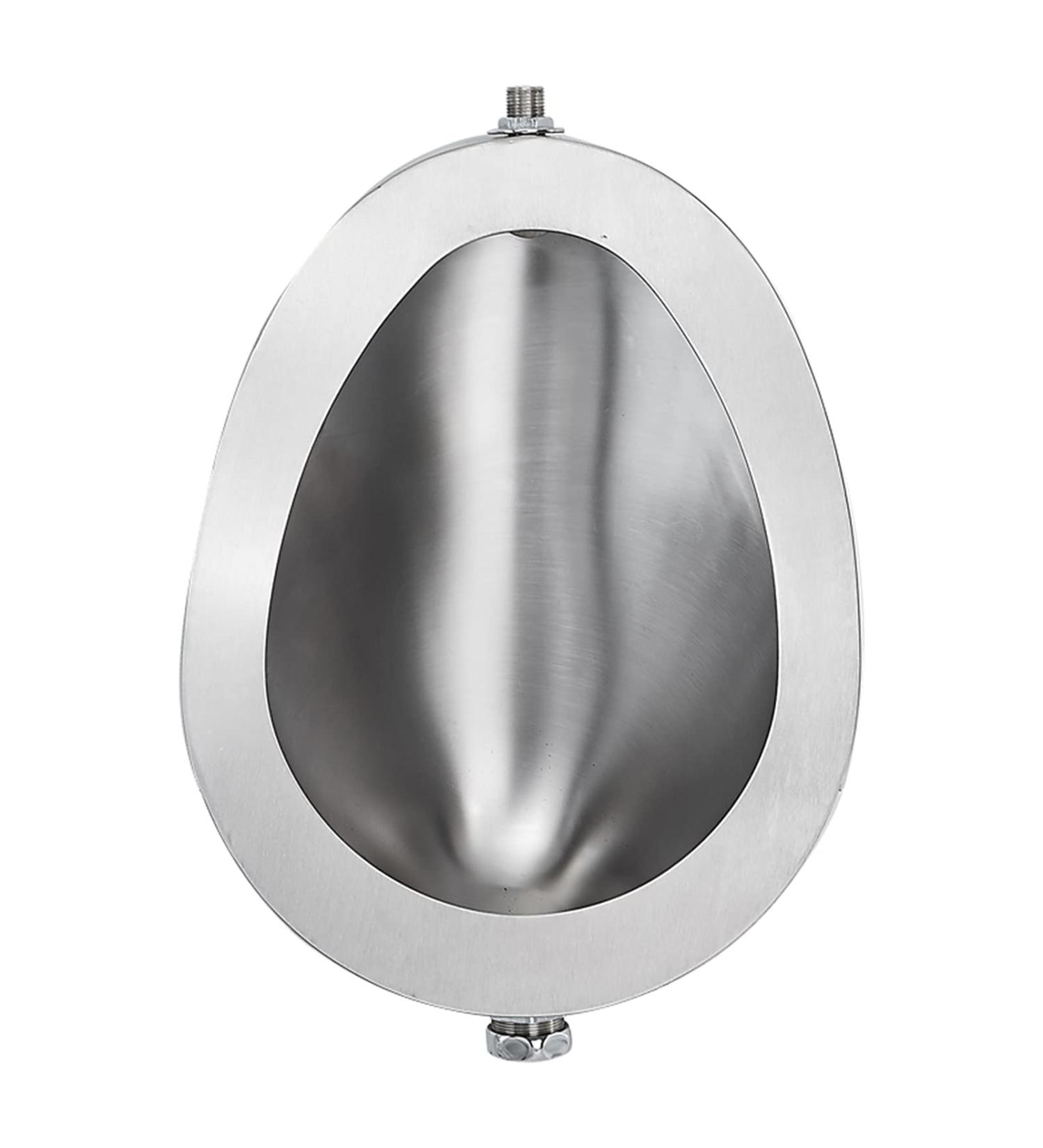 Stainless Steel Wall-Mounted Urinal Men's Urinal Public Toilet Urinal with Stainless Steel S Tube Suitable for Schools Prisons KTV Hospitals Shopping Malls Stations - Buy Online on GoSupps.com