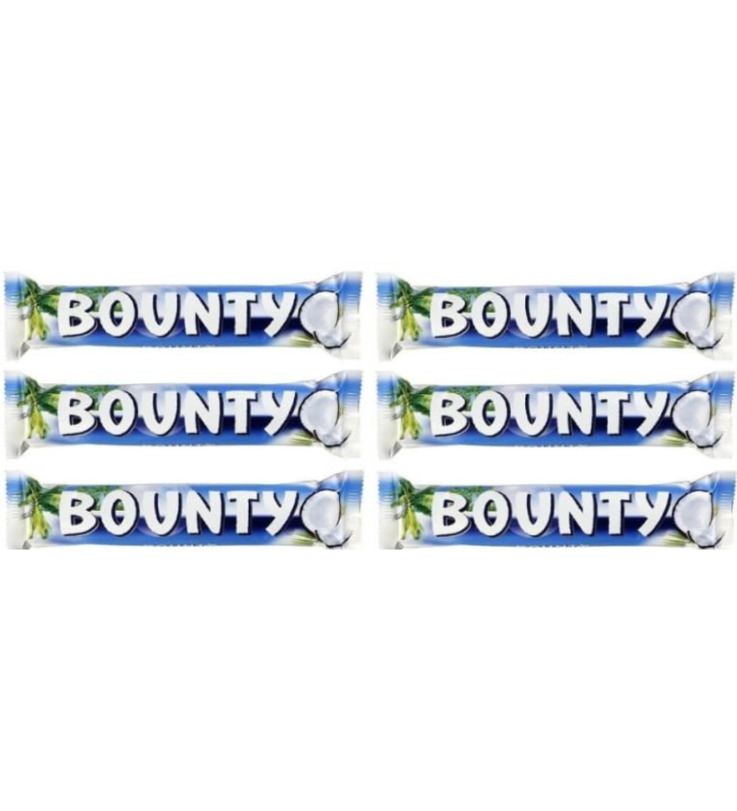  Swiss+ Bounty Cocunut Milk Chocolate Bar (57g) - Exotic Coconut Filling Covered with Smooth Milk Chocolate - Pack of 6 Sold By Swiss+ - Buy Online on GoSupps.com