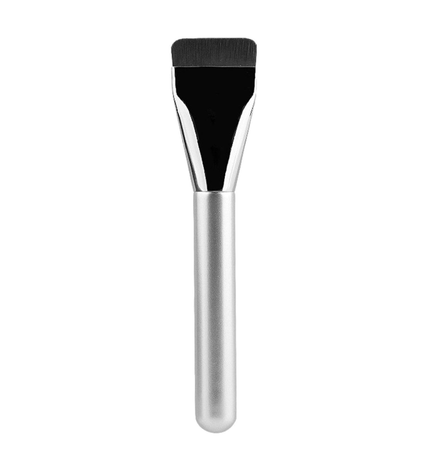 Liquid Foundation Pinsel Foundation Pinsel Makeup Concealer Brush Makeup Concealer Brush Flacher Rougepinsel f r Gesicht Make Up Pinsel Flach Faserhaar Gesichtsb rste Aluminum tube wooden handle - Buy Online on GoSupps.com