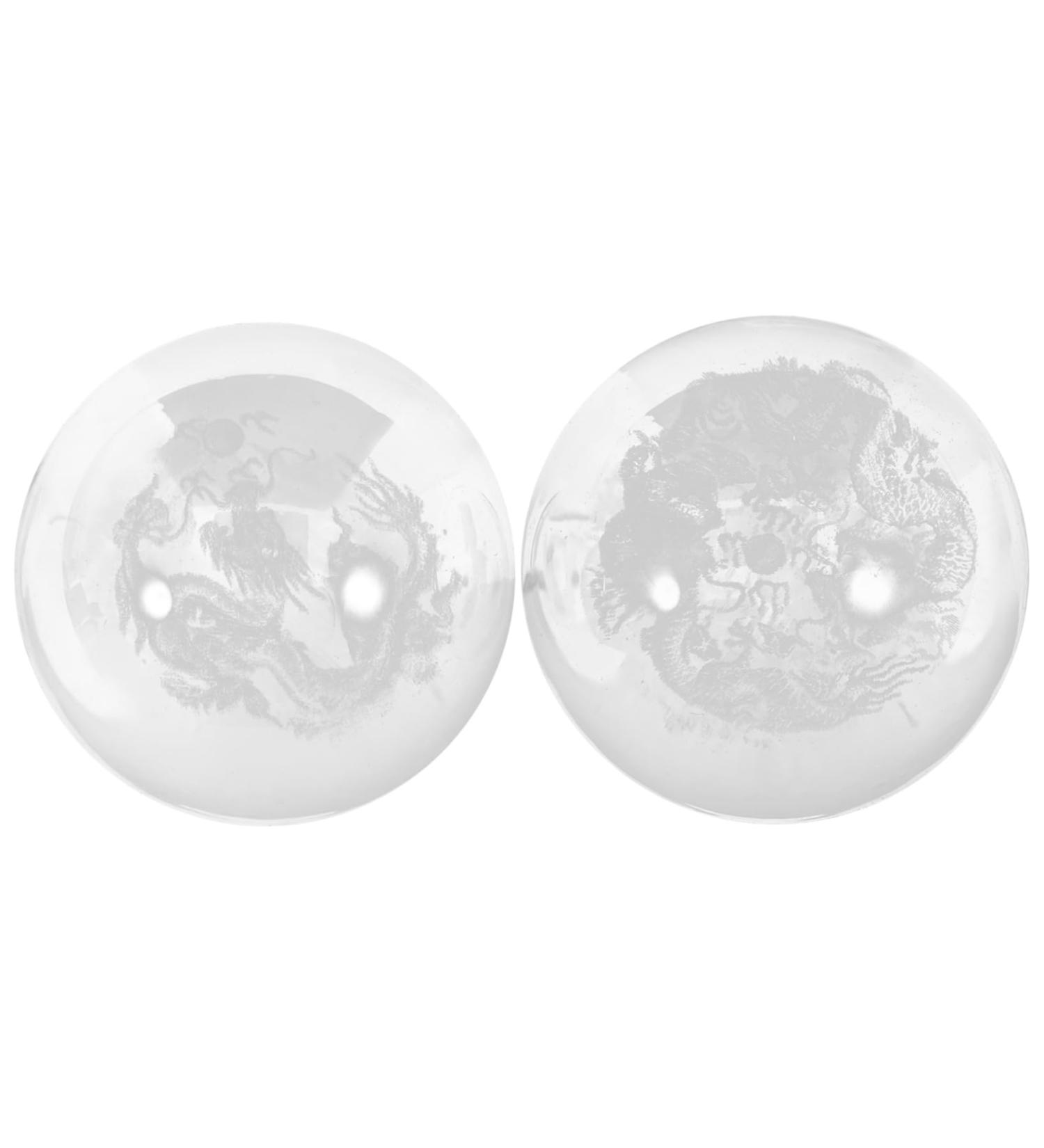 Buy BUIFULSIC 2-St Healthy Massage Balls - Hand Massager for Seniors | Home Decor & Hand Exercise Tools | Glass Rolling Sports Balls - Buy Online on GoSupps.com