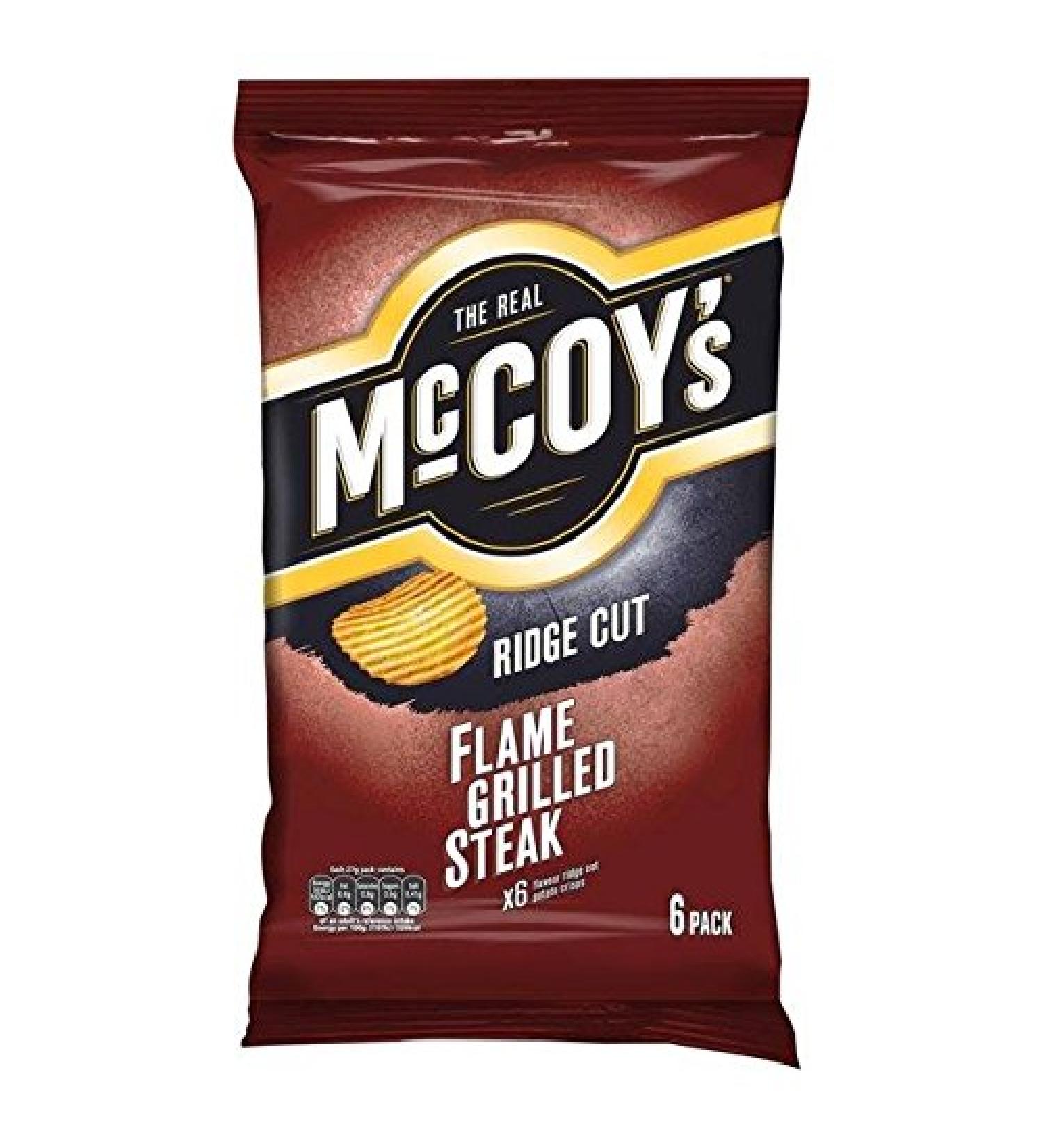 McCoys McCoys Flame Grilled Steak 27g x 6 per pack