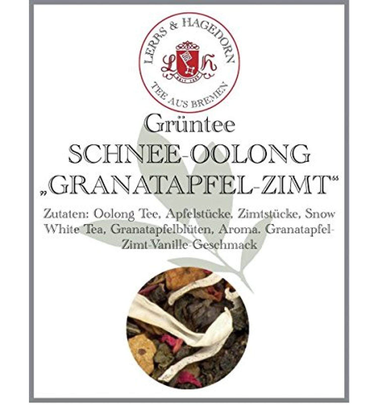  Lerbs & Hagedorn Green tea SNOW OOLONG POMEGRANATE CINNAMON 2 kg - Buy Online on GoSupps.com