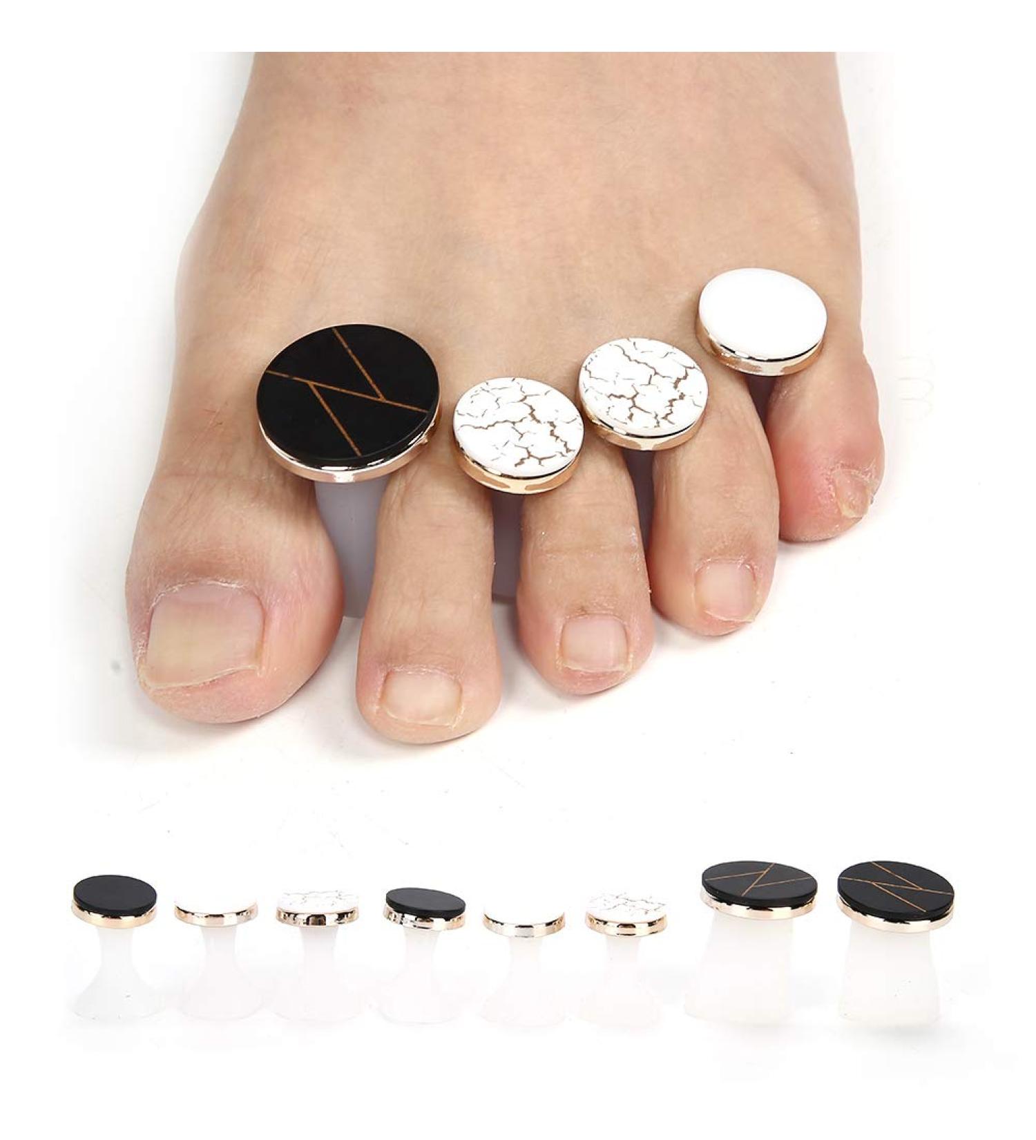 Toe Separator Set - 8 Pieces Silicone Washable & Reusable for Pedicure Care | Perfect Toe Spreader - Buy Online on GoSupps.com