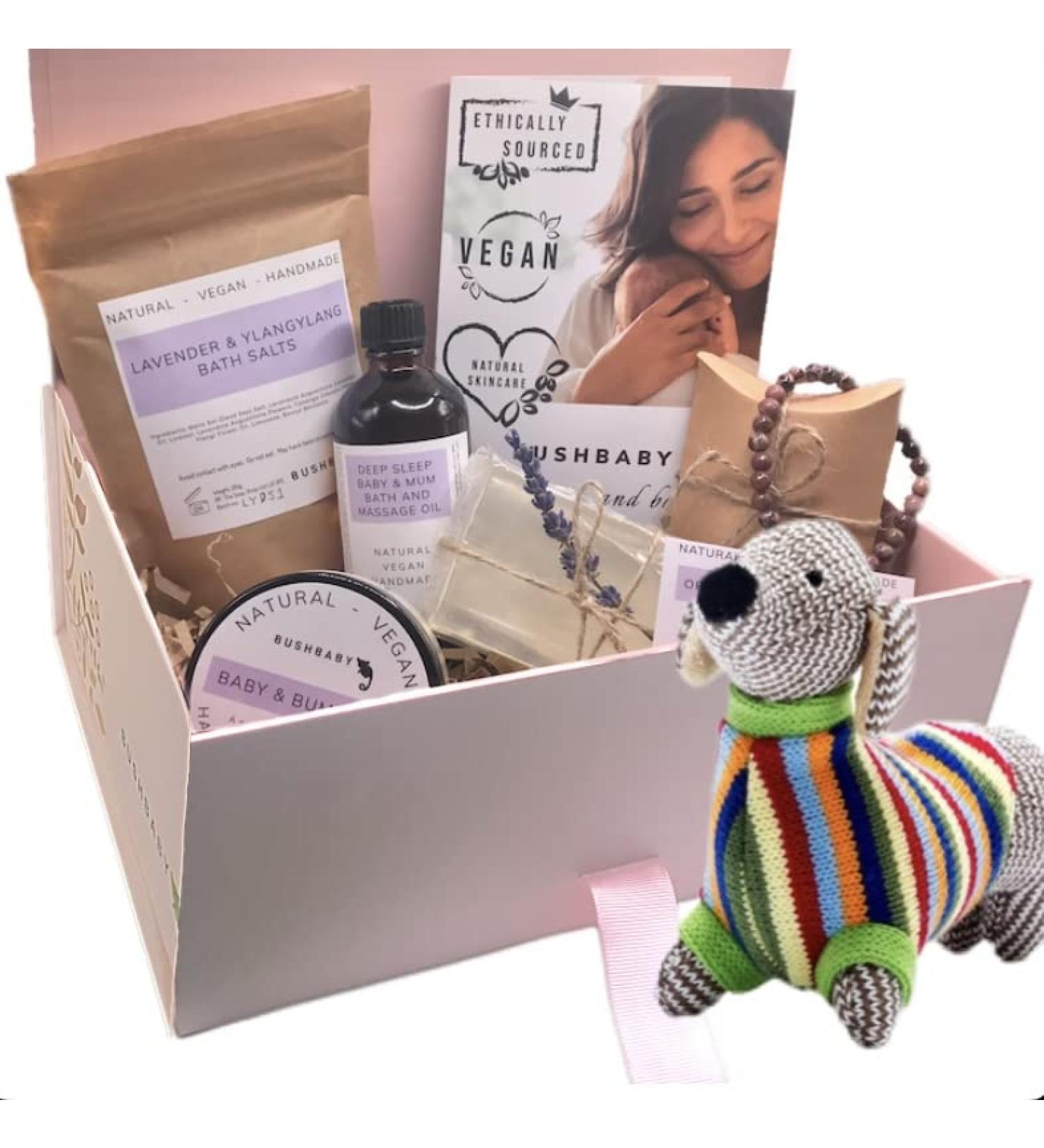 Ethically Sourced BUSHBABY Vegan Mum and Baby Pamper Kit - Pregnancy Gifts for New Mummy - Shower Gift Hamper - Maternity and Newborn Essentials Bundle - Buy Online on GoSupps.com