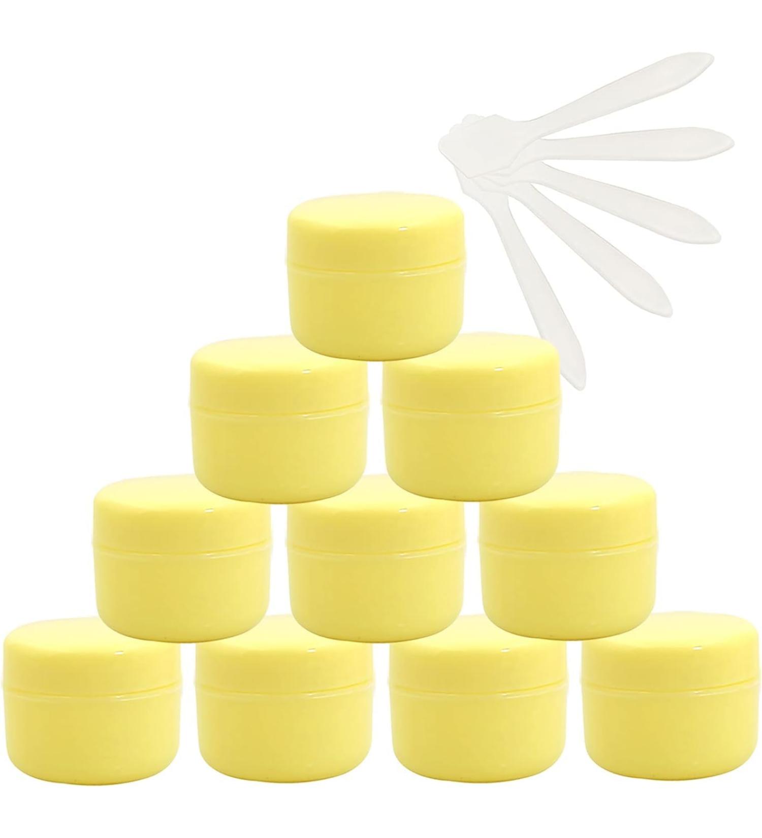 empty jars with lids cosmetic jar B0CL9K7SRC12 PC Empty 50ml Pink Plastic Cosmetic Jars with Screw Lid 50g Small Pot with Inner Linner for Cosmetic Travel Gel Lip Balm + 5X Spatula (Color : Roze S ( - Buy Online on GoSupps.com