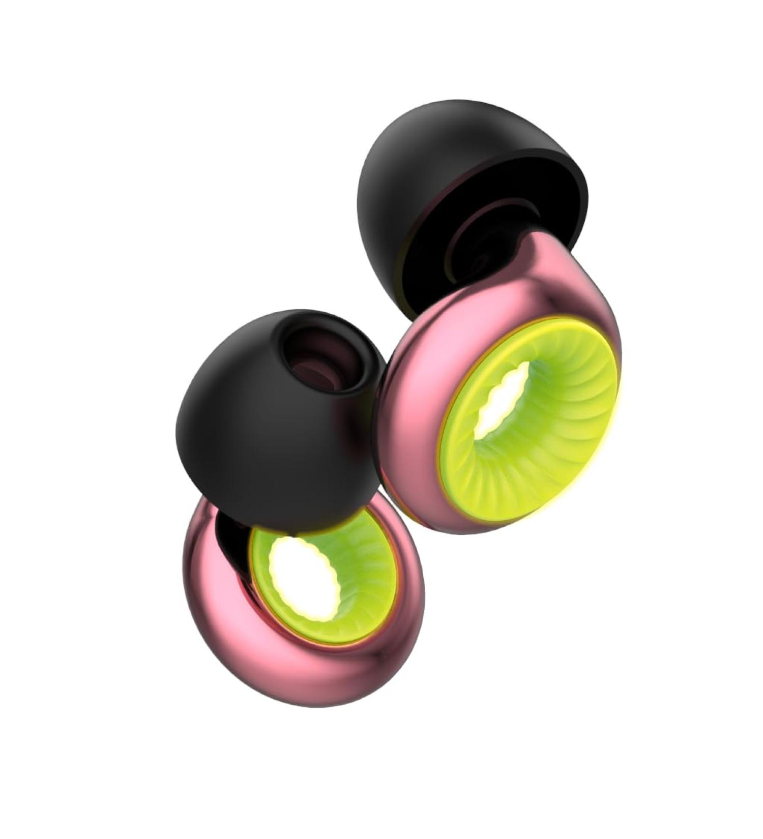 Peace Earplugs Live | High-Fidelity Reusable Ear Plugs with Fluorescent Ring | 18 dB Noise Reduction for Concerts Festivals DJs & Sleeping - International Shipping Available - Buy Online on GoSupps.com